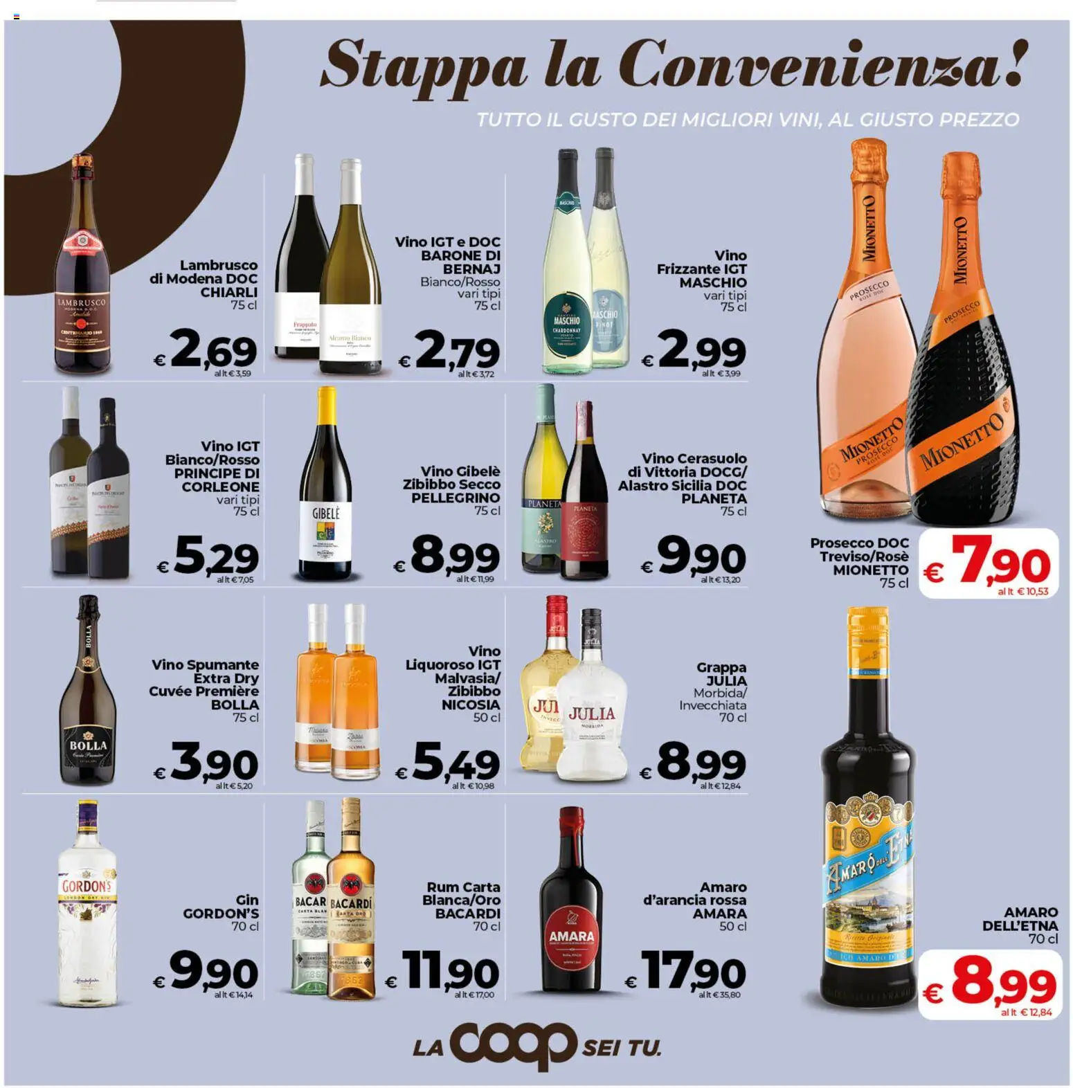 Volantino COOP del 19.05.2026 | Pagina: 19 | Prodotti: Prosecco, Vino, Grappa, Amaro