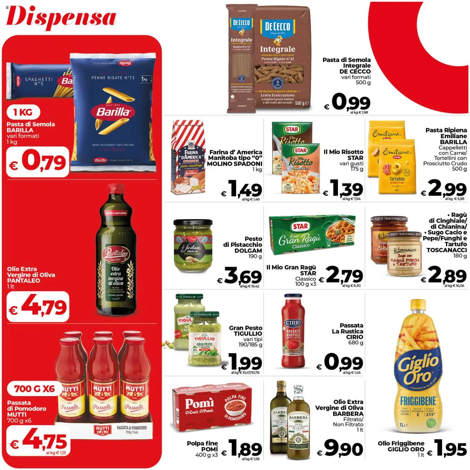 Volantino COOP del 04.06.2026 | Pagina: 18 | Prodotti: Farina, Mutti, Sugo, Gamberetti