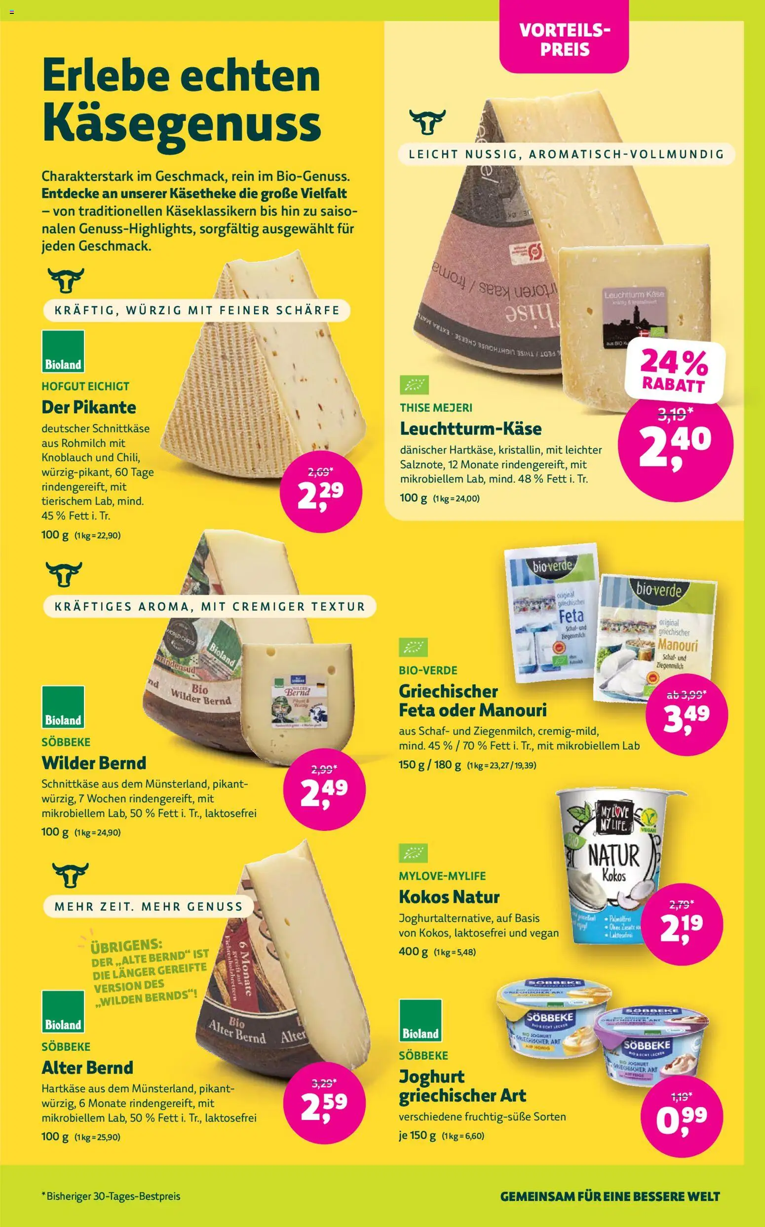 Denns BioMarkt Angebote – gültig ab 21.10.2026 | Seite: 7 | Produkte: Feta, Käse, Joghurt, Knoblauch