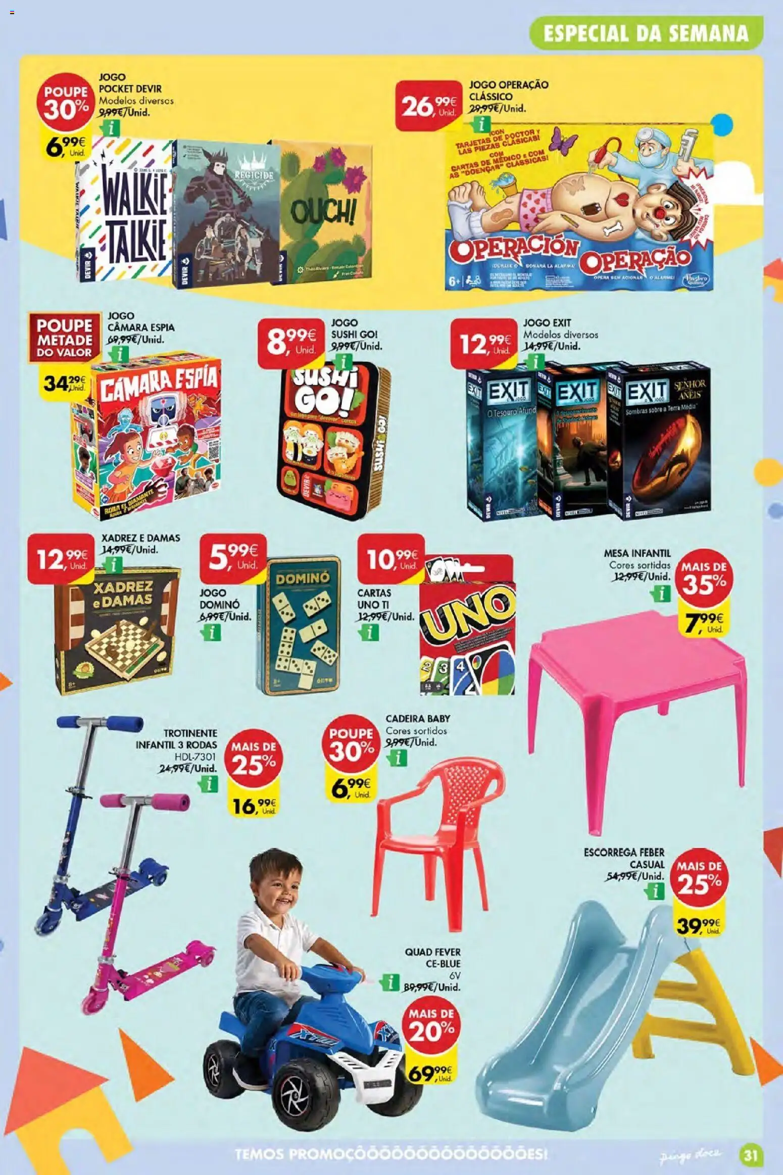 Pingo Doce Poupe Esta Semana Açores │ válido de 28.05.2026 | Página: 31 | Produtos: Mesa, Cadeira, Sombras