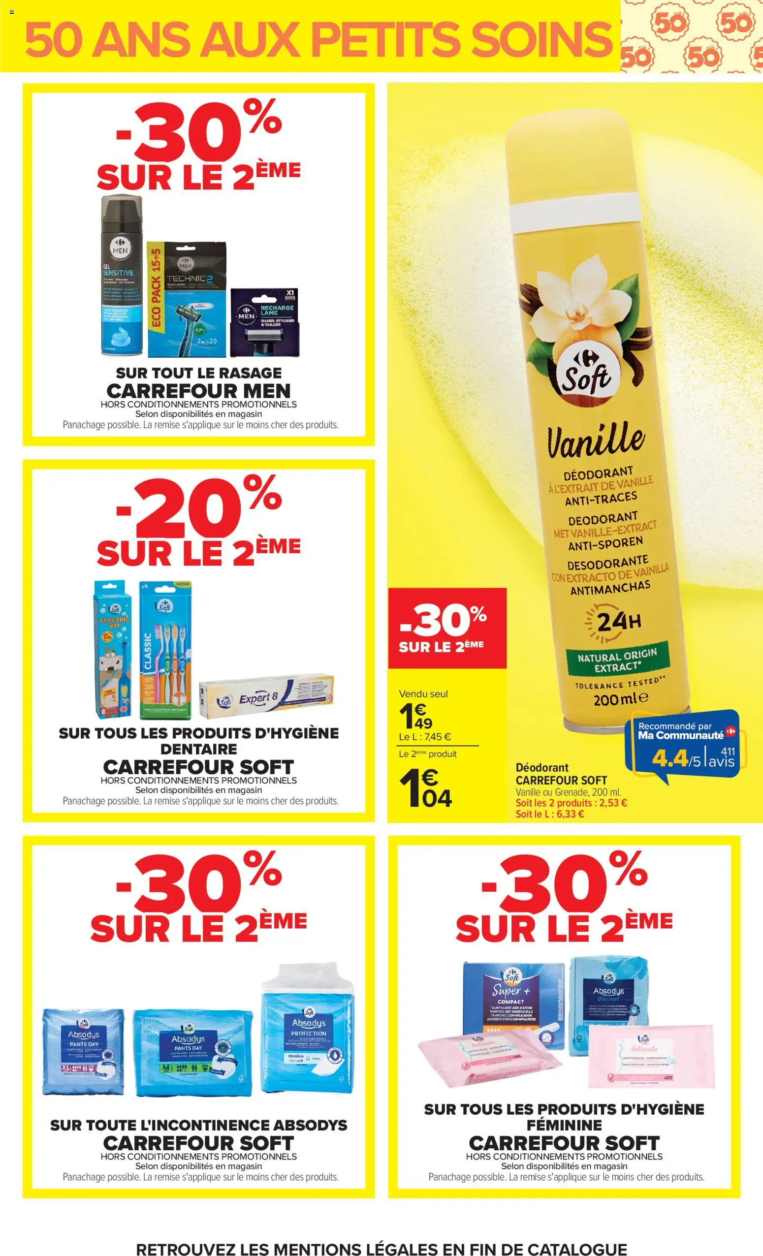 {H1} | Page: 27 | Produits: Vanille, Tampons, Déodorant
