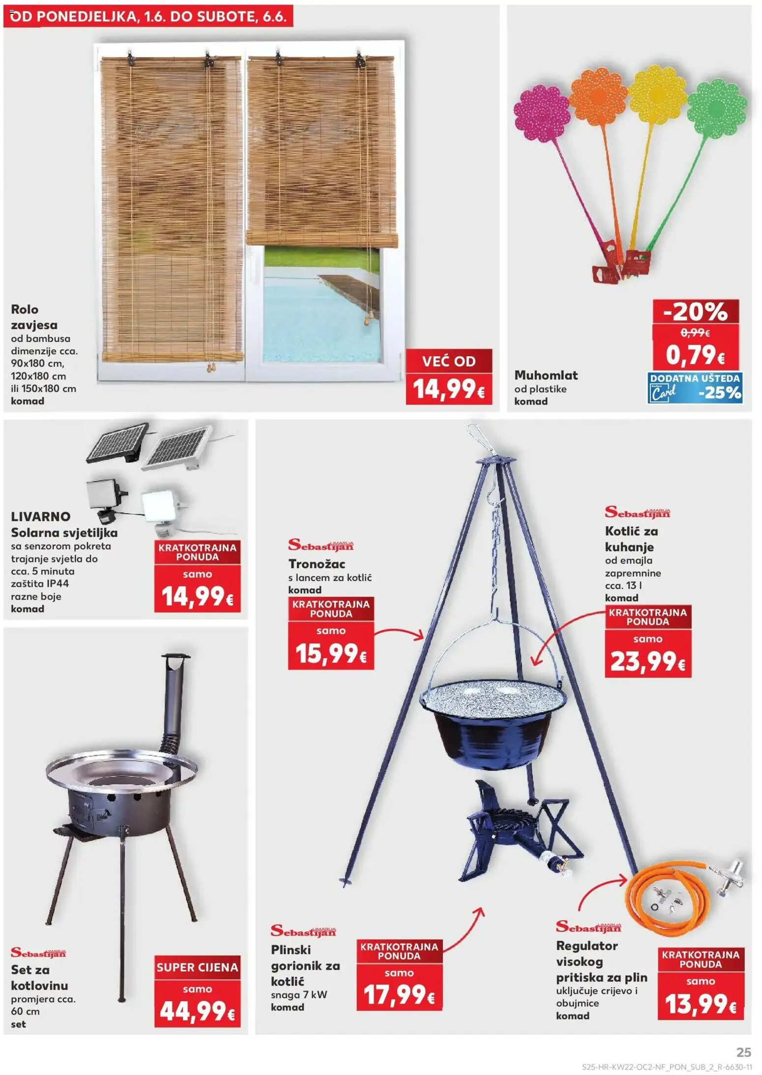 Kaufland katalog | vrijedi od 26.05.2026 | Stranica: 25 | Proizvodi: Rolo zavjesa, Svjetiljka, Zavjesa