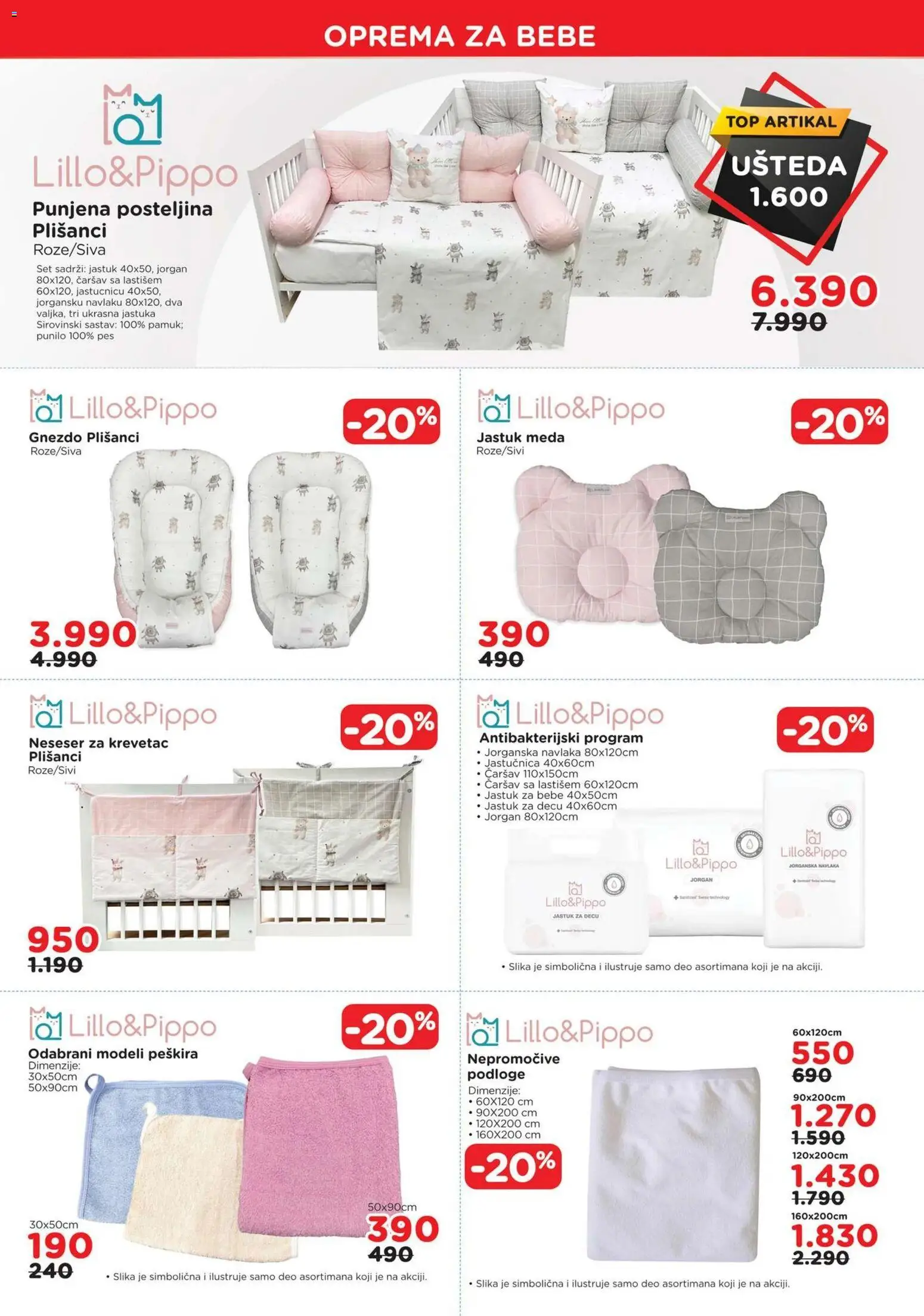 Aksa katalog - važi od 01.07.2026 | Strana: 4 | Proizvode: Jastuk, Jorgan
