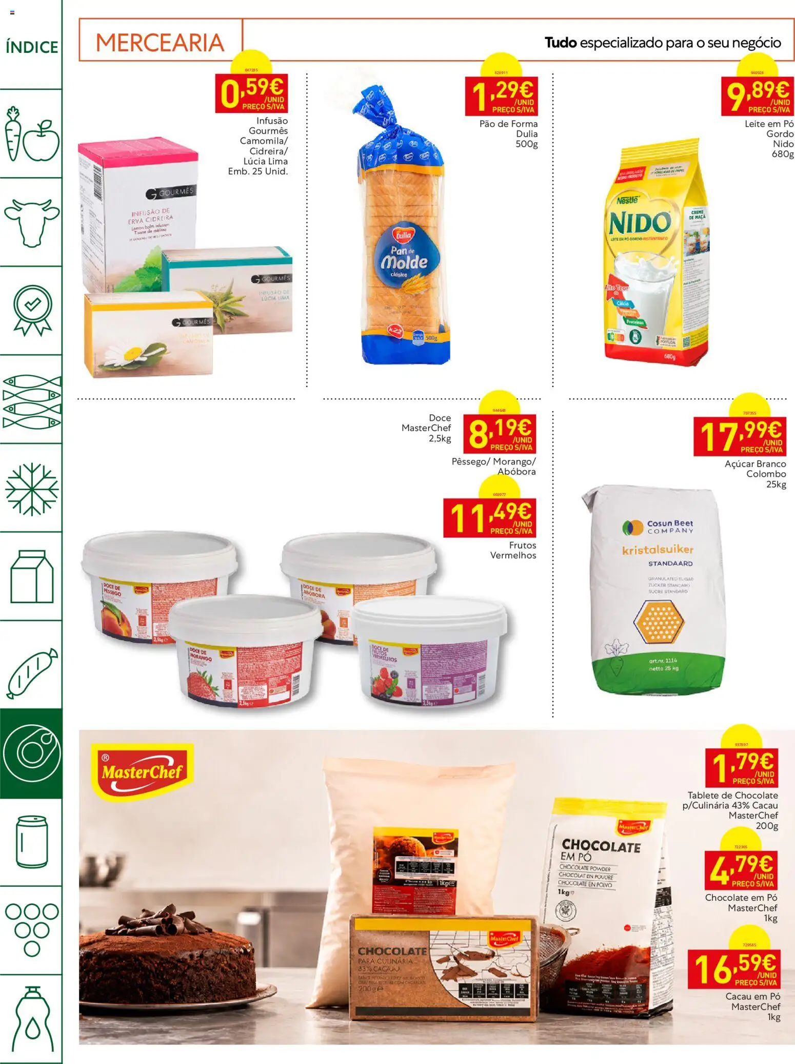 Recheio Horeca Madeira │ válido de 18/08/2026 | Página: 16 | Produtos: Leite, Abóbora, Açúcar, Creme