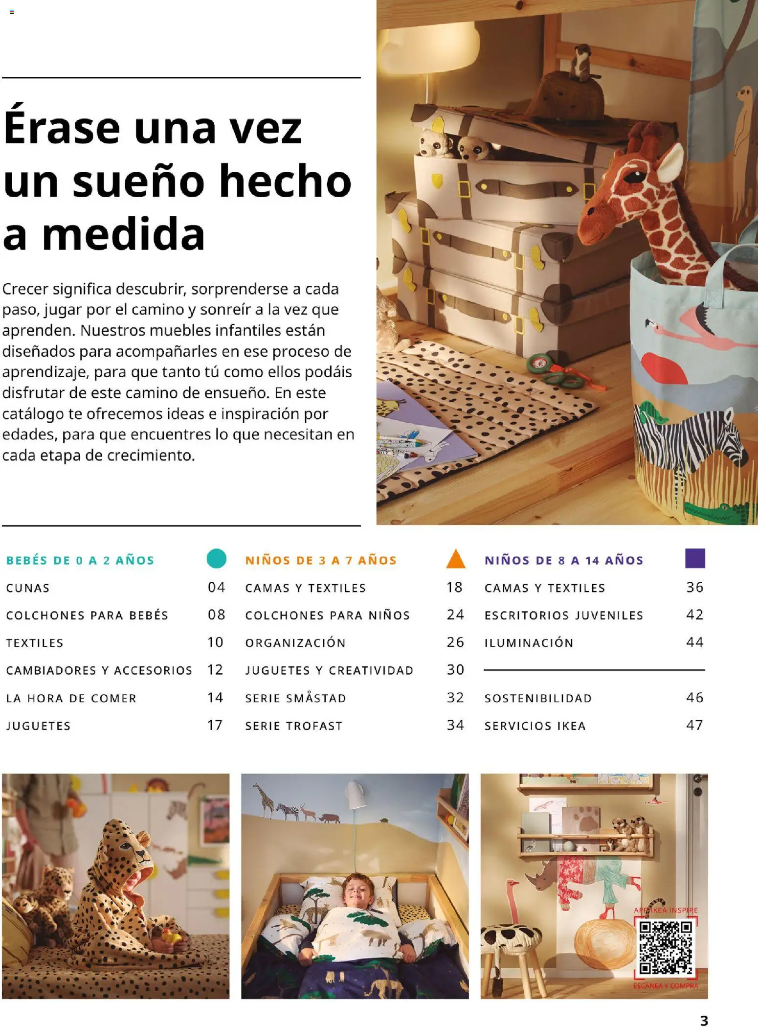 Catálogo IKEA  y los niños  │ válido desde el 06.03.2026 | Página: 3 | Productos: Té, Muebles, Juguetes, Galette de chaise