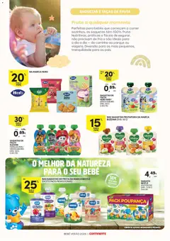 Pré-visualização Continente Bebé Verão válido de 30/06/2026 | Página: 6 | Produtos: Banana, Taças, Nestlé, Maça