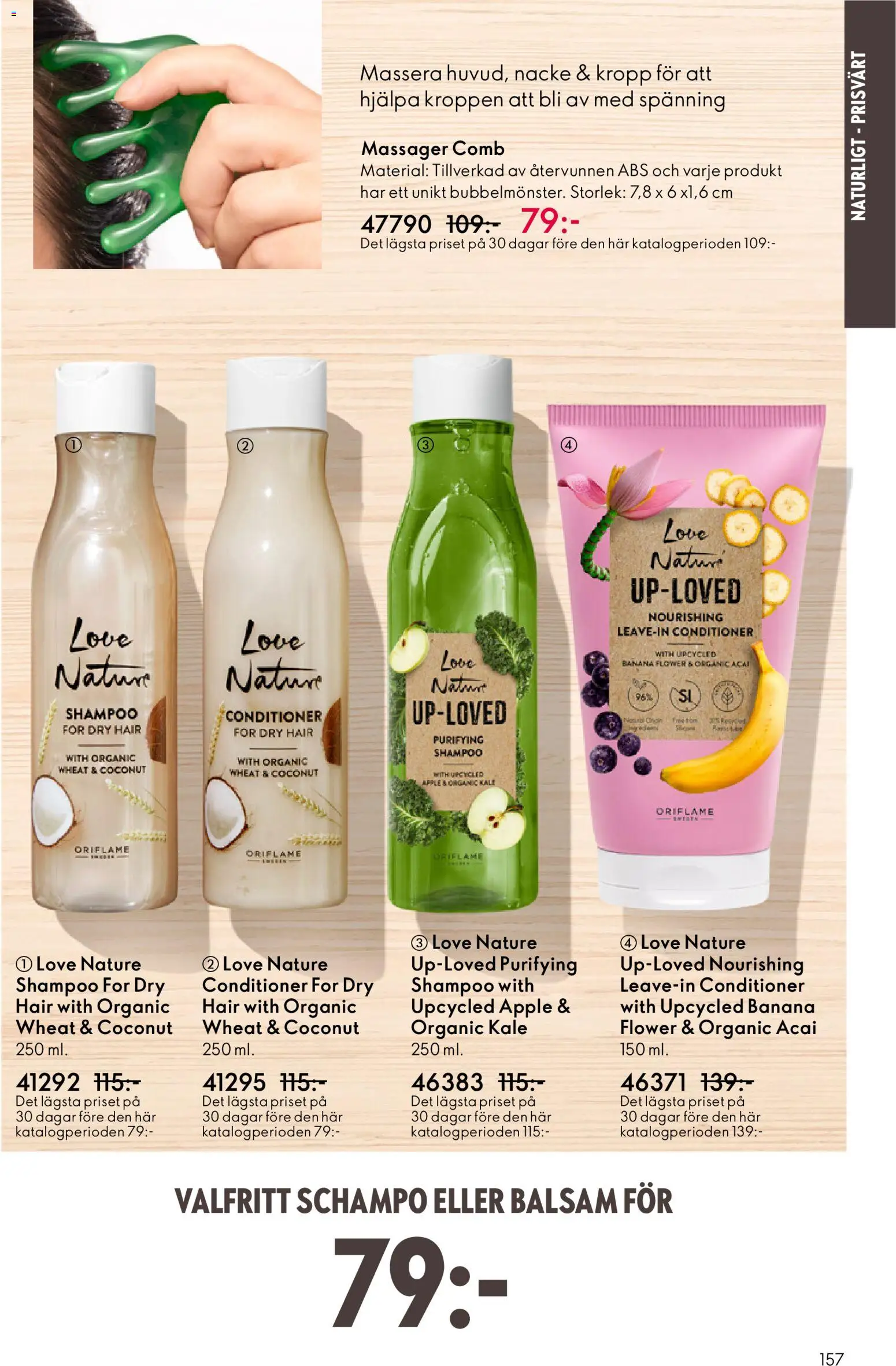 Oriflame reklamblad aktuell från 11.03.2026 | Sida: 157 | Produkter: Schampo, Balsam, Äpple