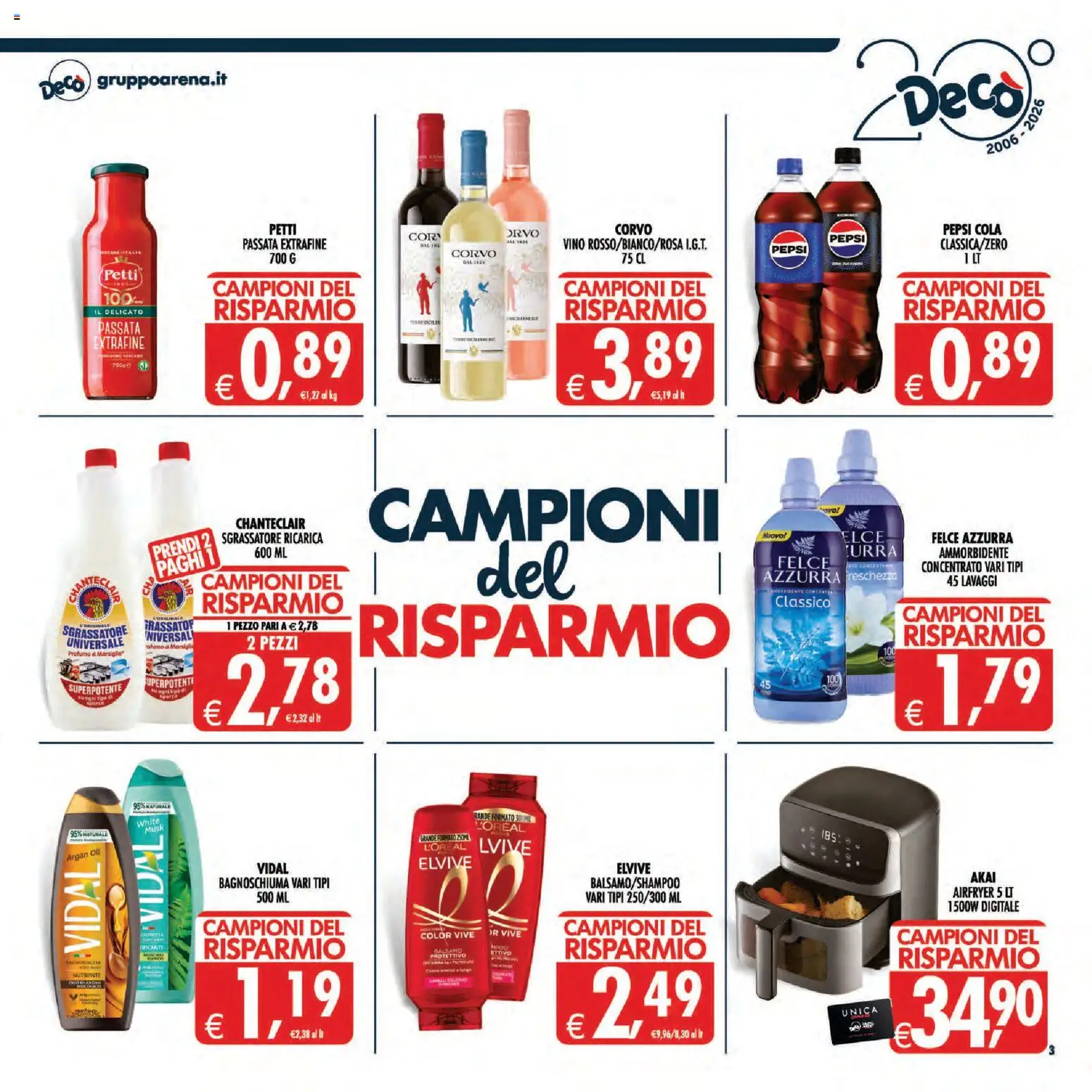 Volantino Decò del 01/09/2026 | Pagina: 3