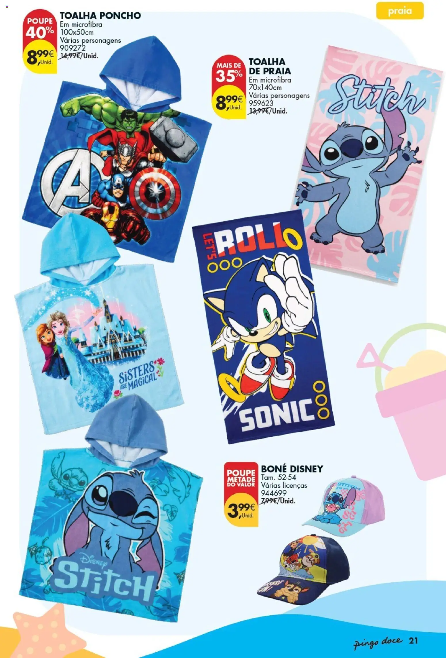 Pingo Doce Bazar Verão │ válido de 09.06.2026 | Página: 21 | Produtos: Boné