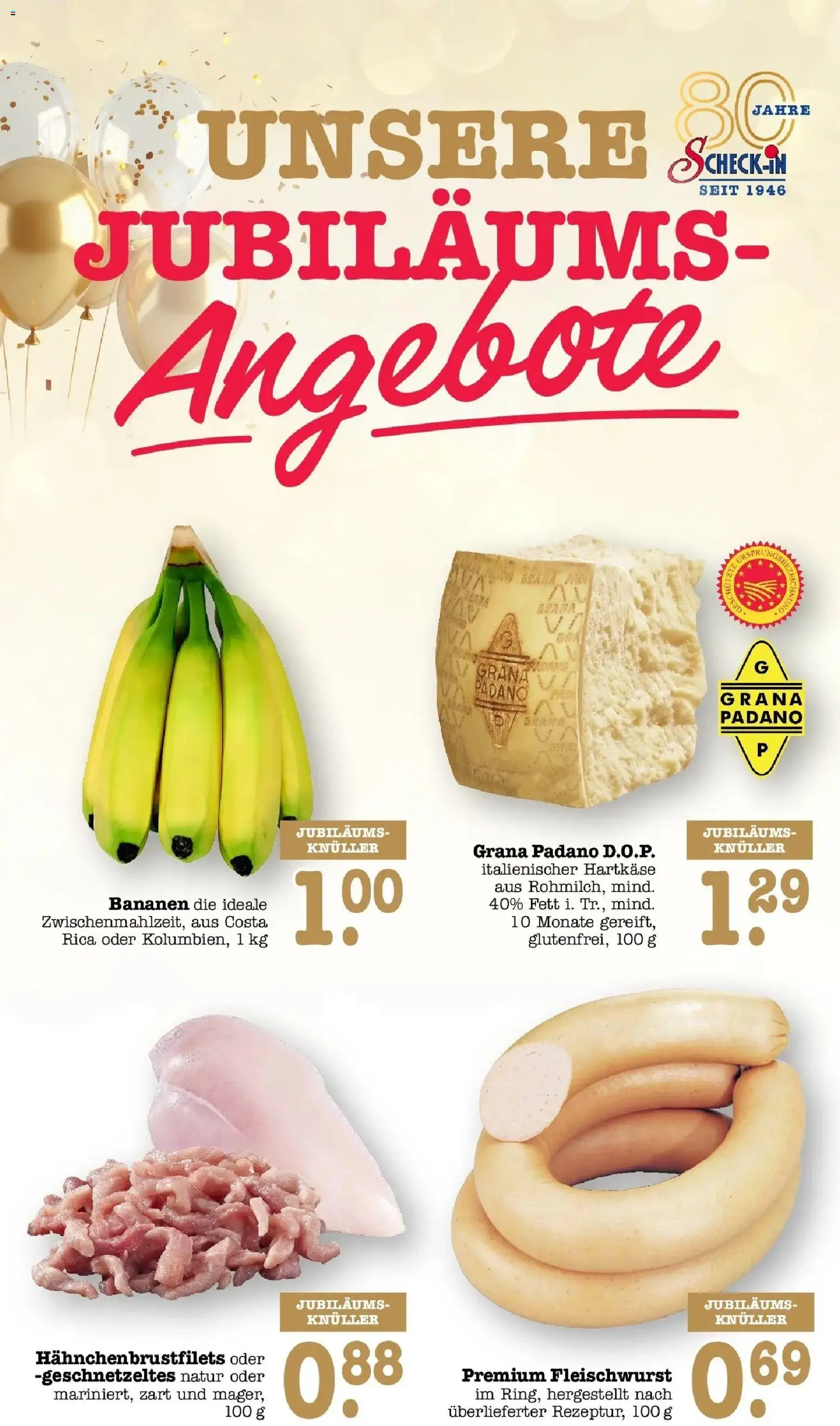 E center Prospekt Karlsruhe (ab 21.09.2026) zum Blättern | Seite: 2 | Produkte: Grana Padano, Bananen