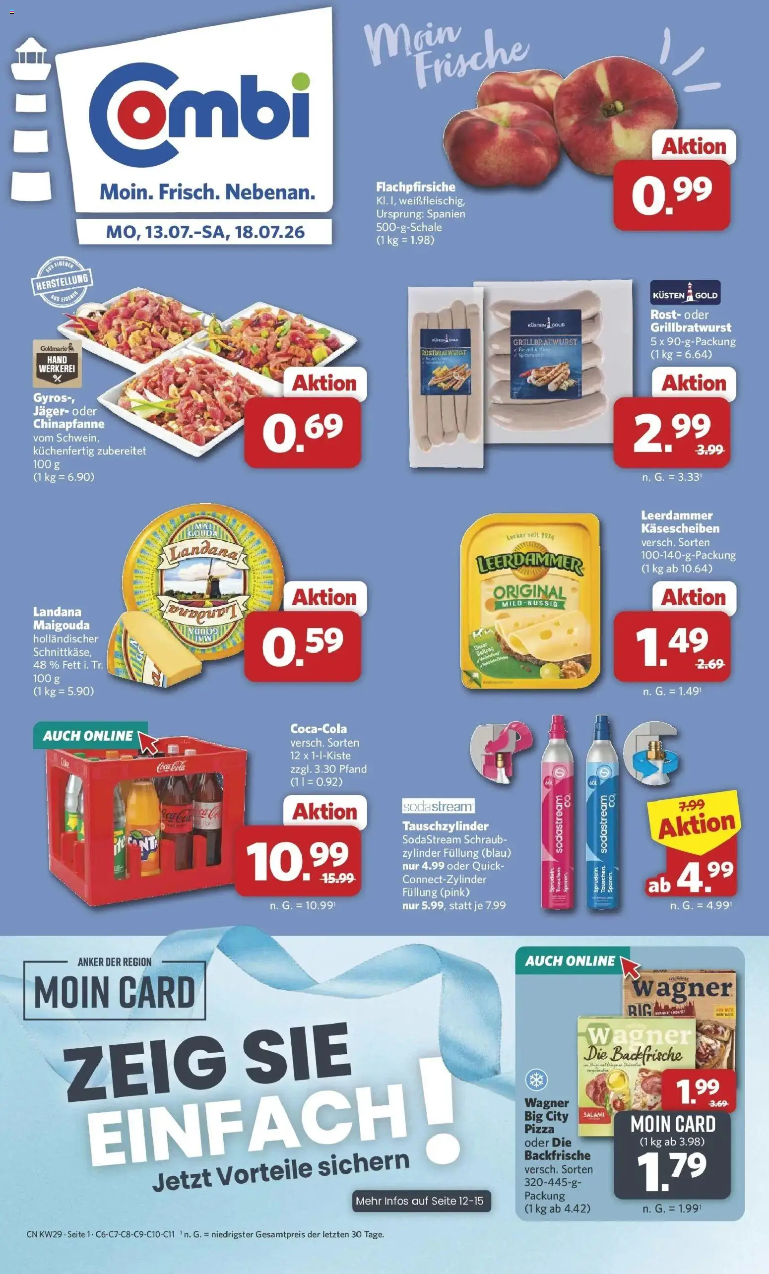 Combi Prospekt Altenbeken – gültig ab 13.07.2026 | Seite: 1 | Produkte: Coca cola, Cola, Gyros, Salami