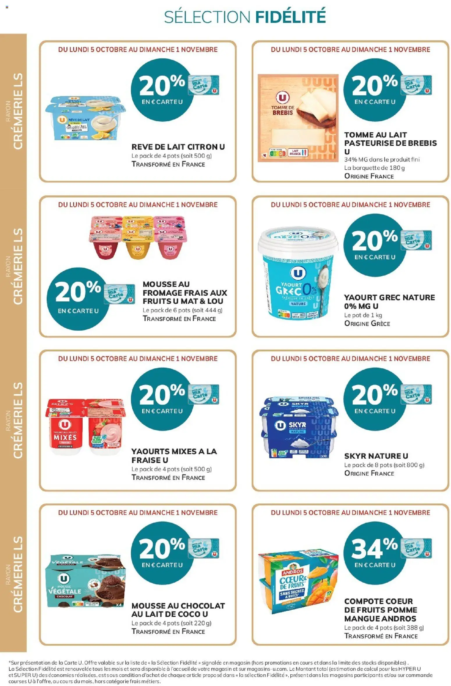 {H1} | Page: 6 | Produits: Pomme, Mousse, Chocolat, Skyr