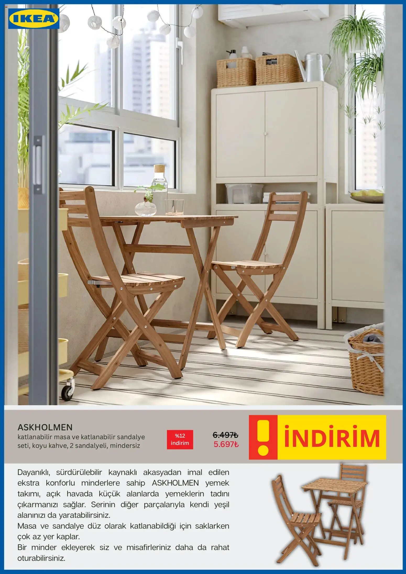 IKEA Katalog - 01.06.2026 tarihinden itibaren geçerlidir | Sayfa: 4 | Ürünler: Katlanabilir sandalye, Masa, Sandalye