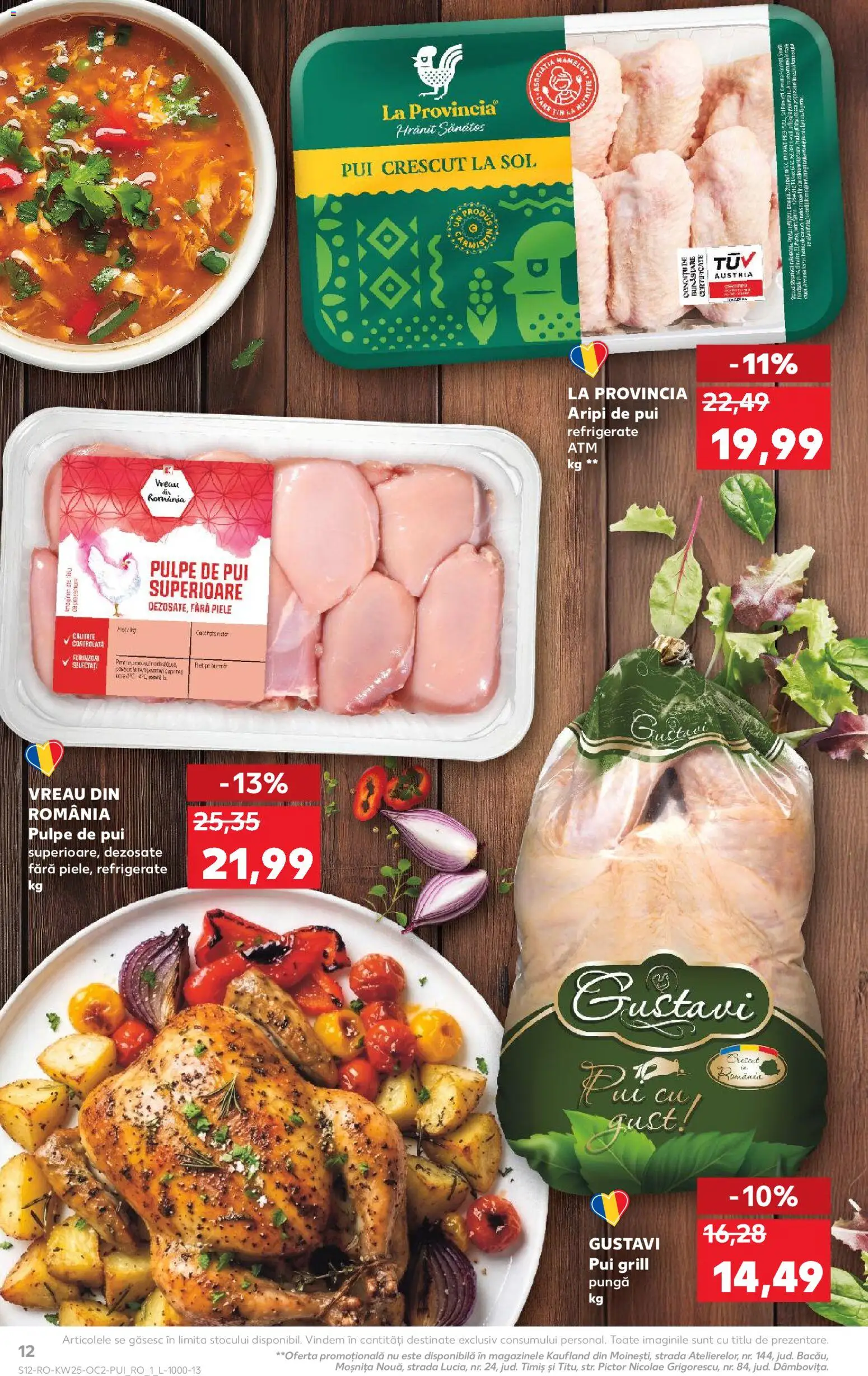 Kaufland RO akciós ujság - amely érvényes a következő dátumtól: 17.06.2026 | Oldal: 12 | Termékek: Grill