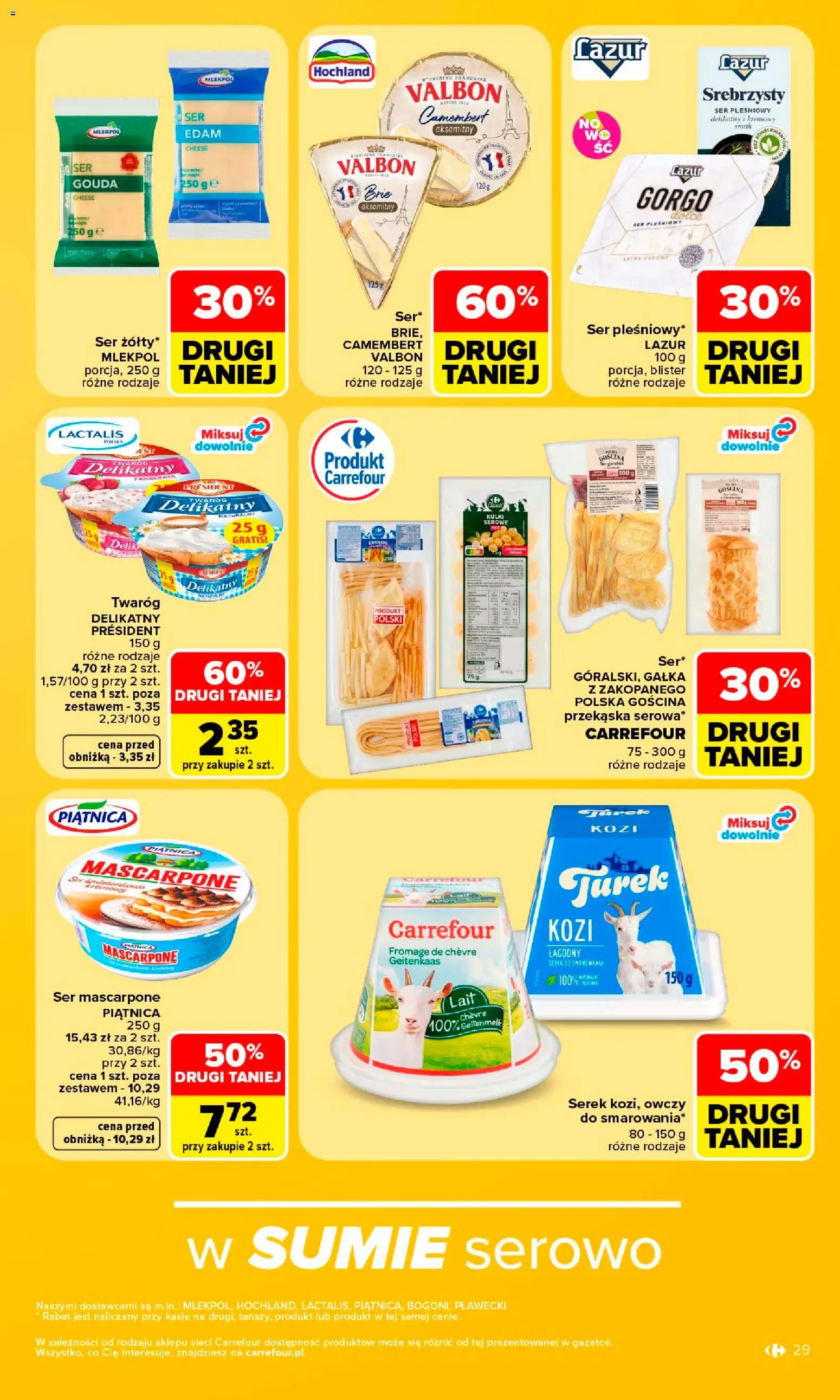 Carrefour gazetka od 10.08.2026 | Strona: 31 | Produkty: Ser pleśniowy, Camembert, Mascarpone, Ser mascarpone
