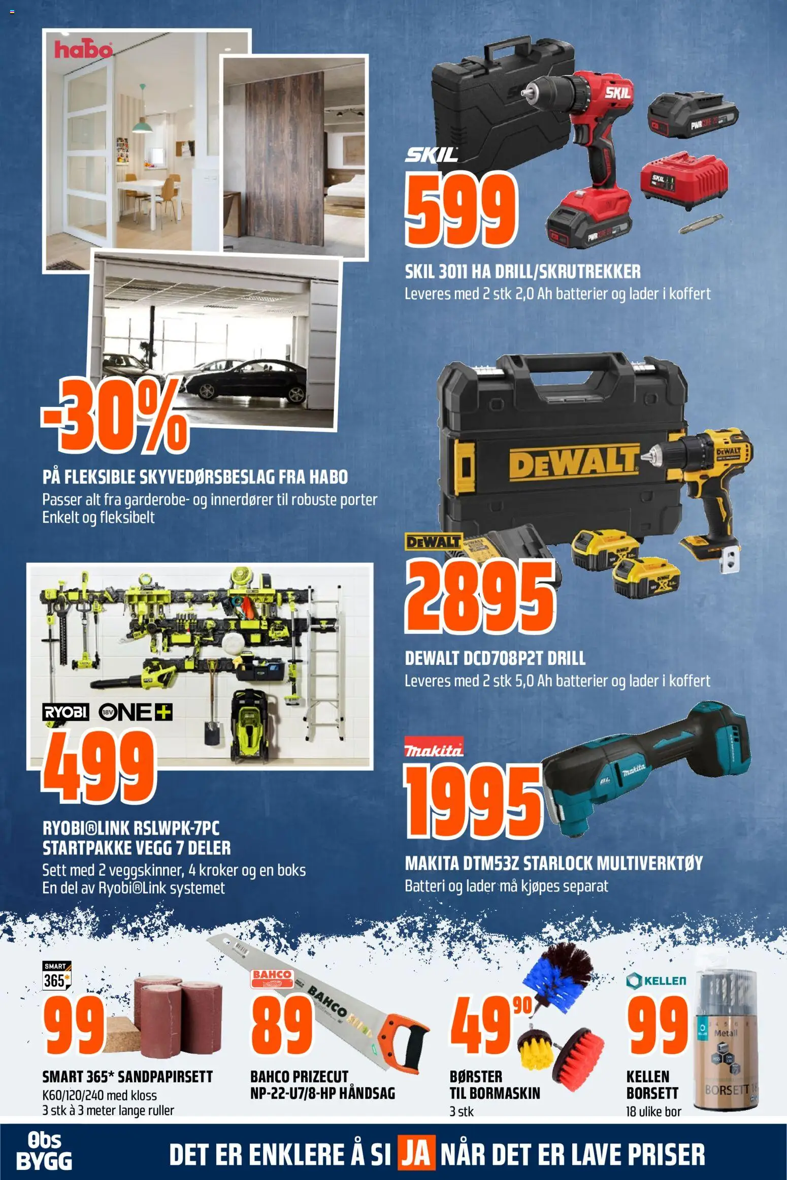 {H1} | Side: 19 | Produkter: Drill, Batterier, Ryobi, Boks