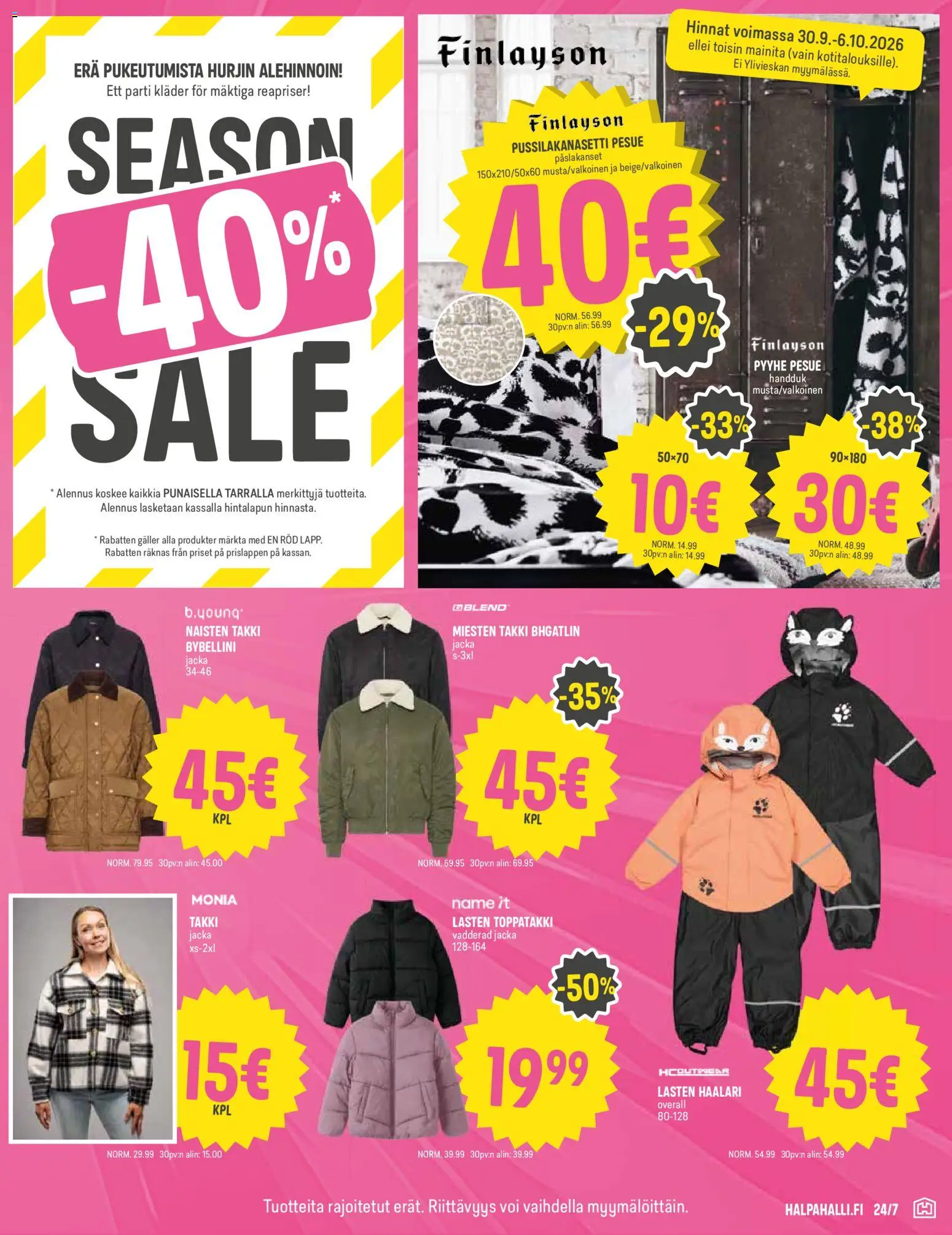 Halpa Halli tarjoukset – voimassa 30/09/2026 alkaen | Sivu: 9