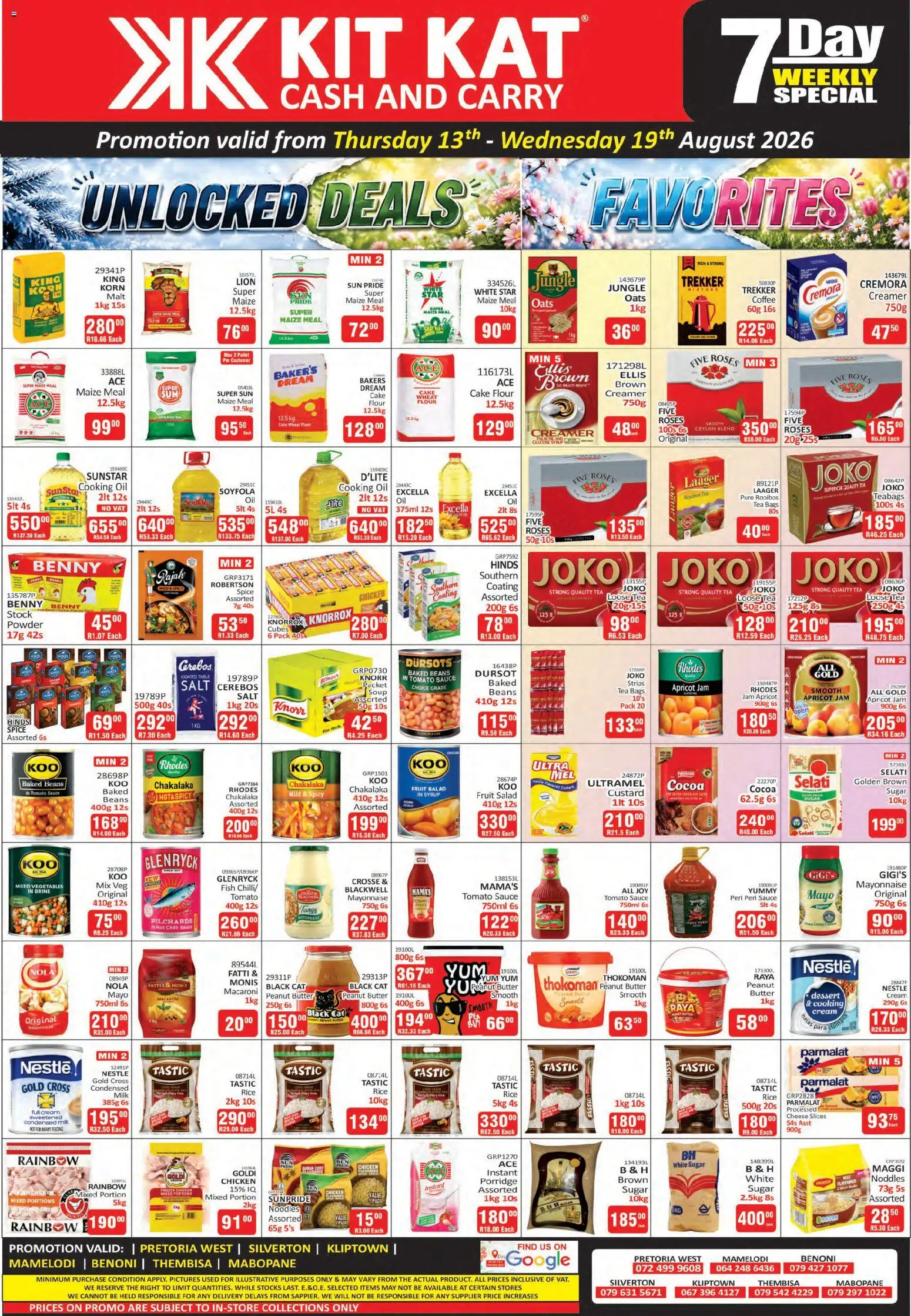New KIT KAT Cash & Carry catalogue – valid from 13/08/2026 | Page: 1 | Products: Porridge, Oats, Powder, Peanut butter