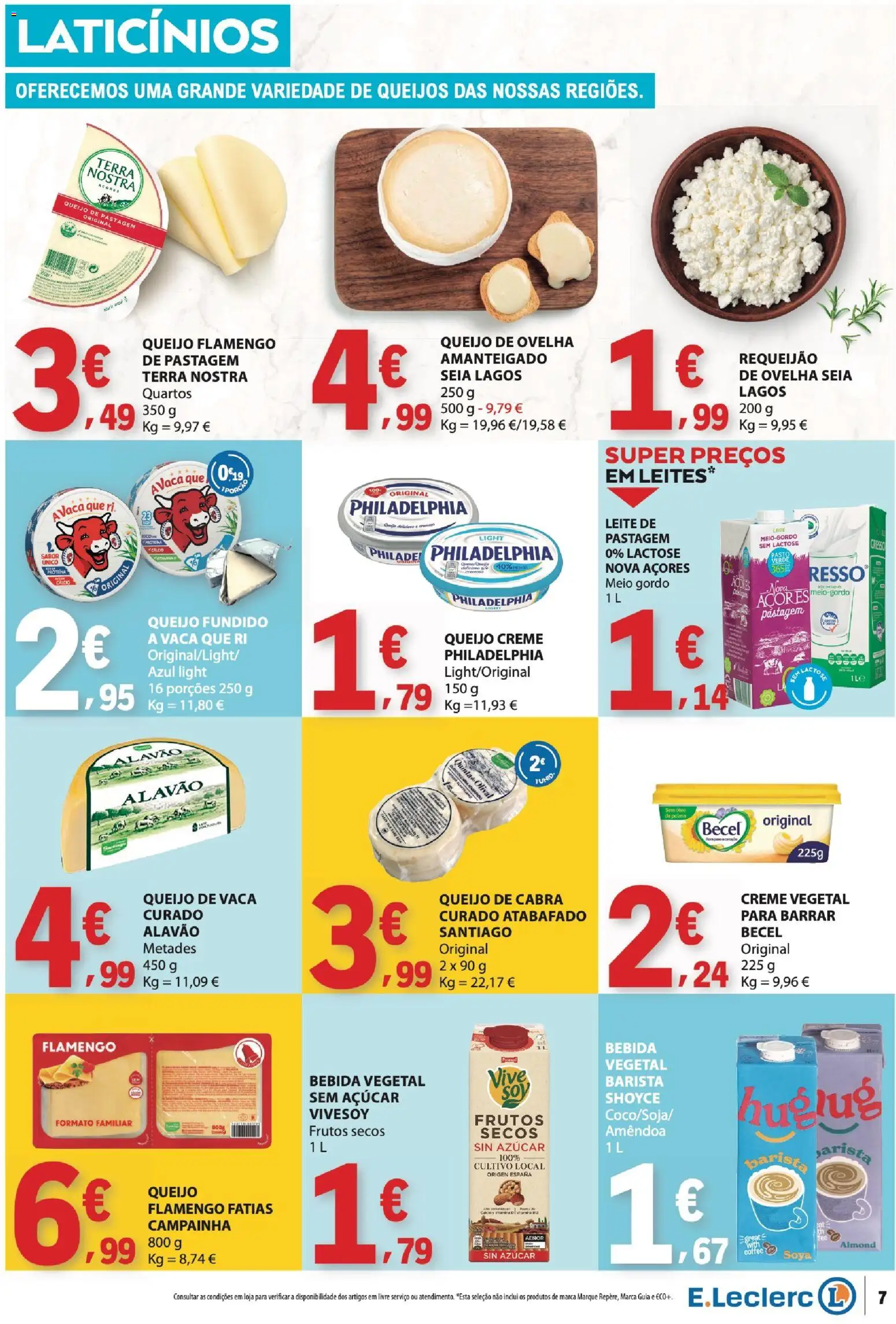 E.Leclerc folheto │ válido de 24/09/2026 | Página: 7 | Produtos: Frutos secos, Laticínios, Leite, Açúcar