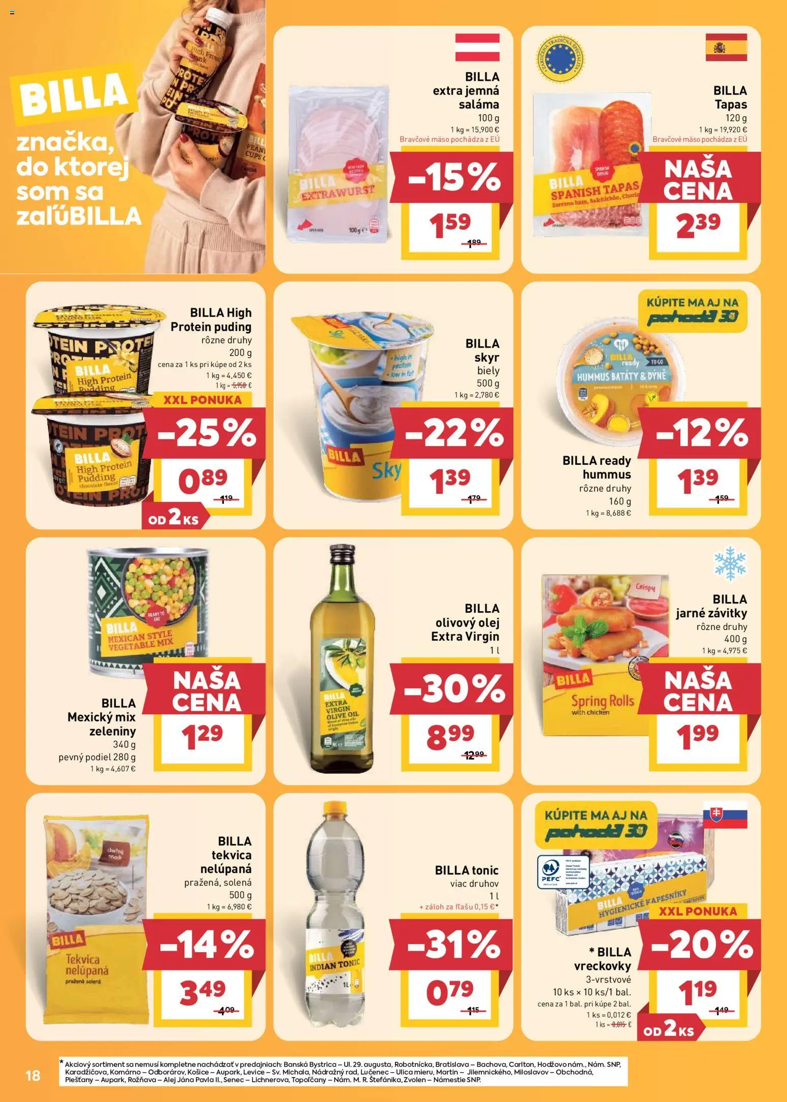 Nové Billa akcie – leták je platný od 01.07.2026 | Strana: 18