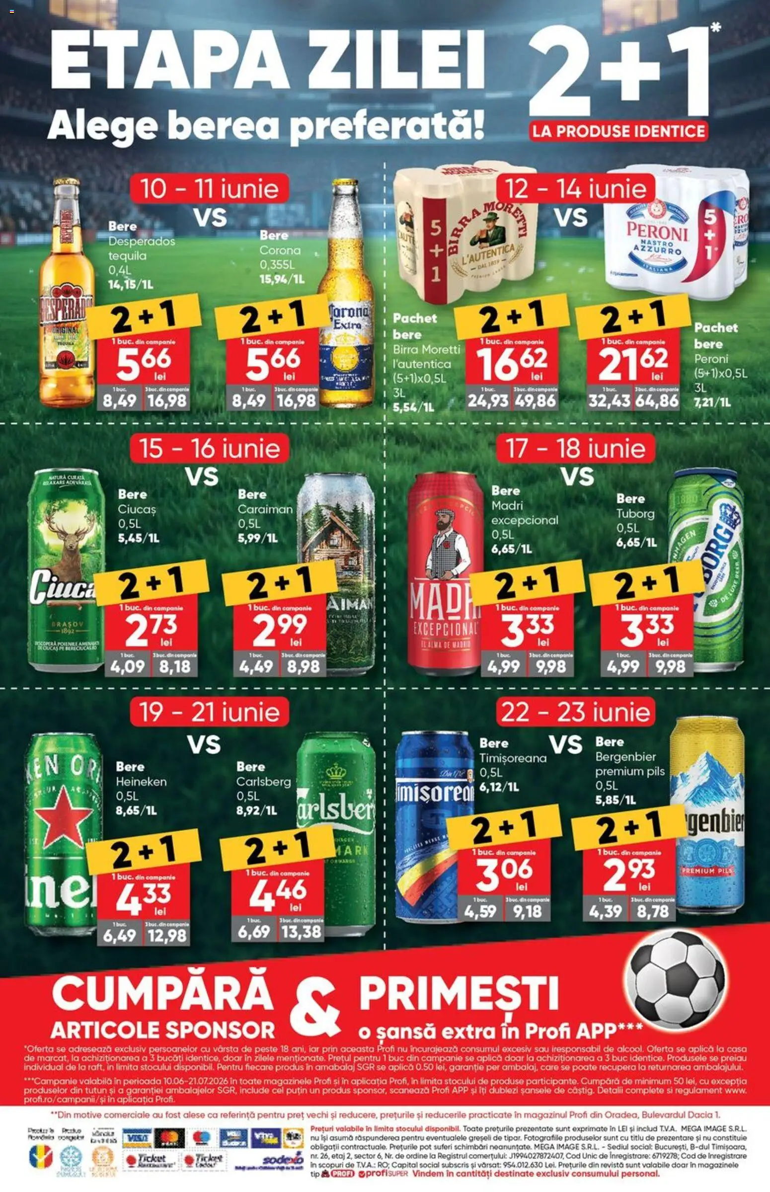 Noul catalog Profi – valabil de la 10.06.2026 | Pagină: 21 | Produse: Eğitim çantaları, Bere, Pește, Plastik Kulübe
