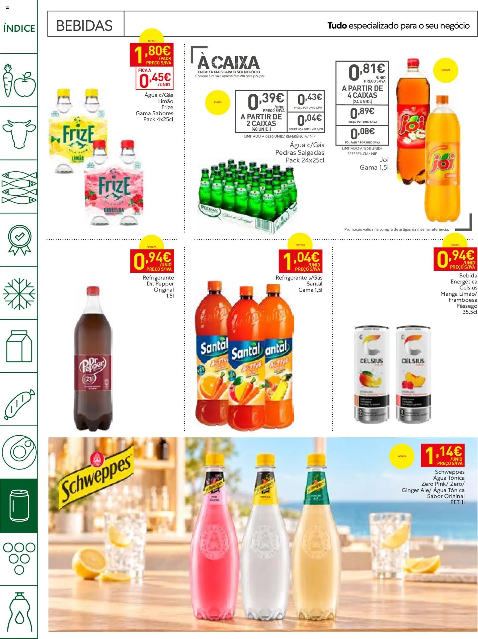 Recheio Horeca │ válido de 22/09/2026 | Página: 20 | Produtos: Agua, Bebidas, Água tónica, Caixa
