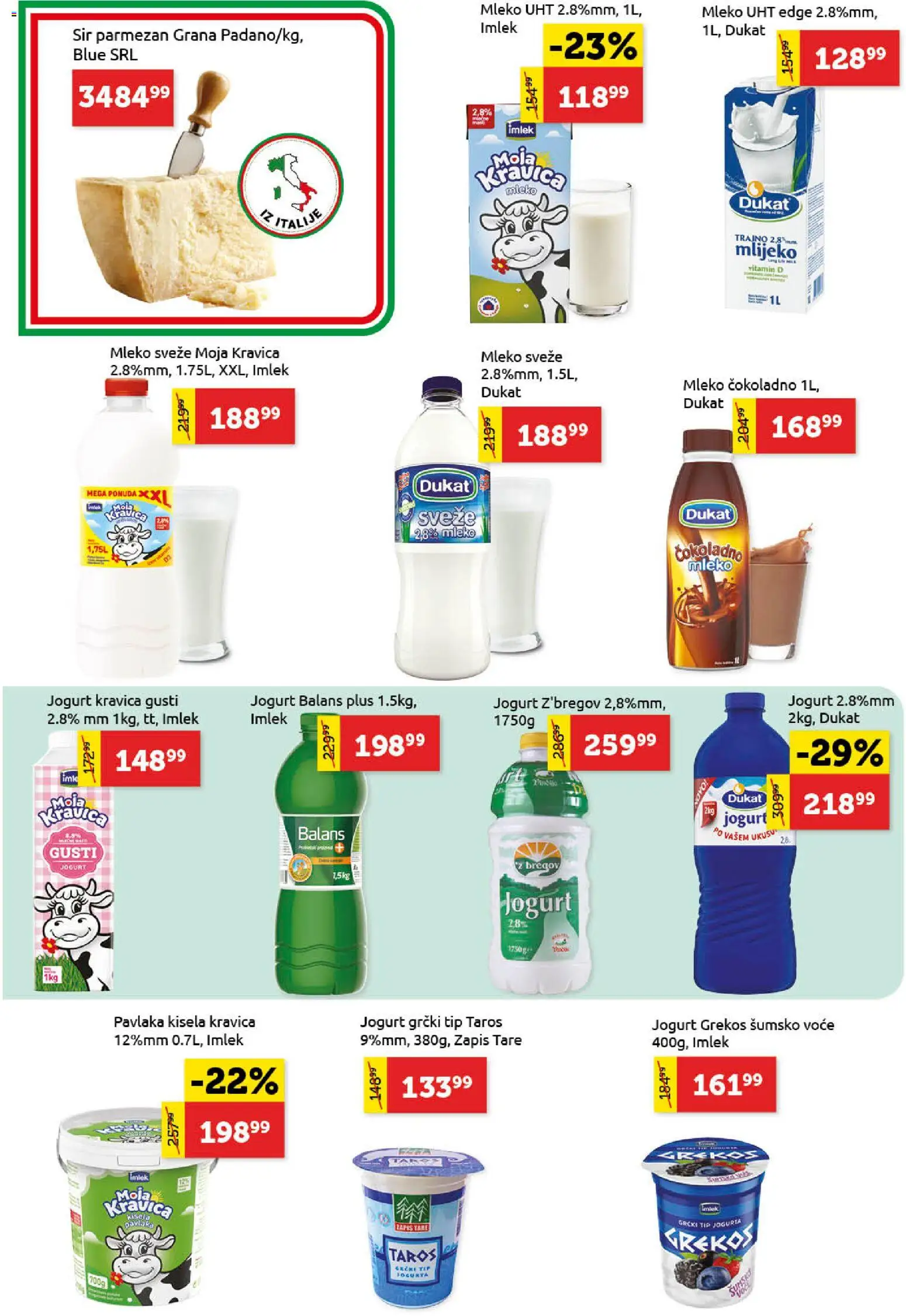 SuperVERO katalog - važi od 11.06.2026 | Strana: 6 | Proizvode: Čokoladno mleko, Moja kravica, Sir, Jogurt