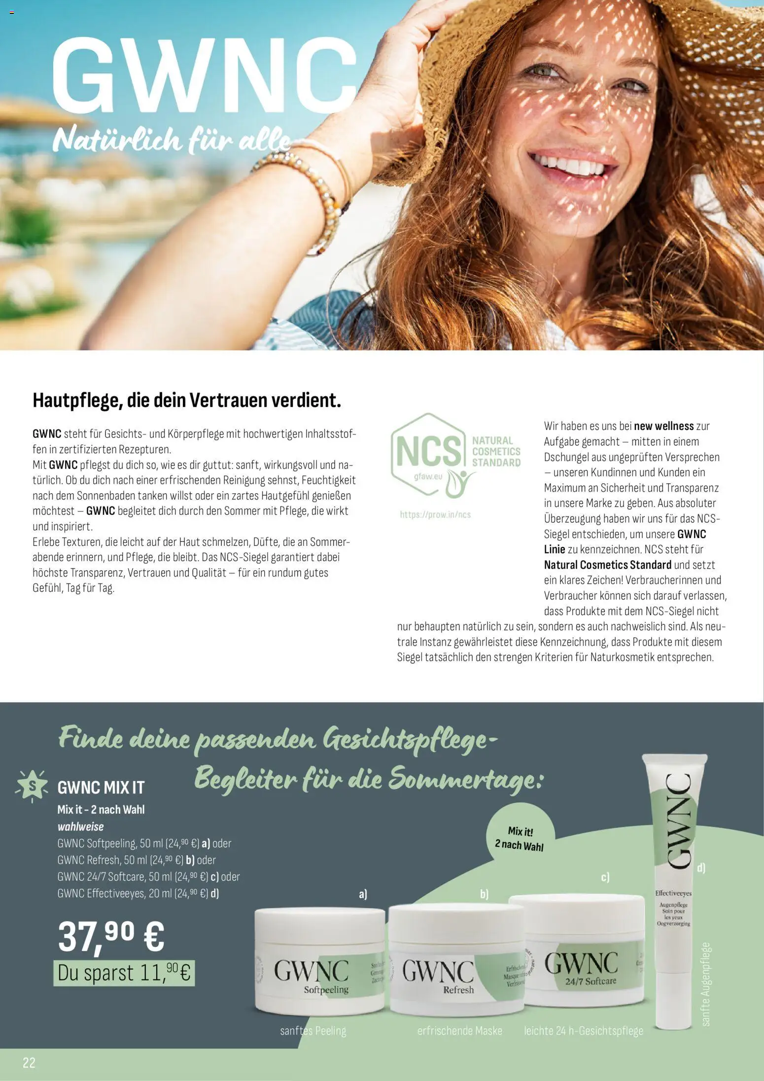 Katalog ProWin New Wellness April / September 2026 – gültig ab 01.04.2026 | Seite: 22 | Produkte: Maske, Peeling