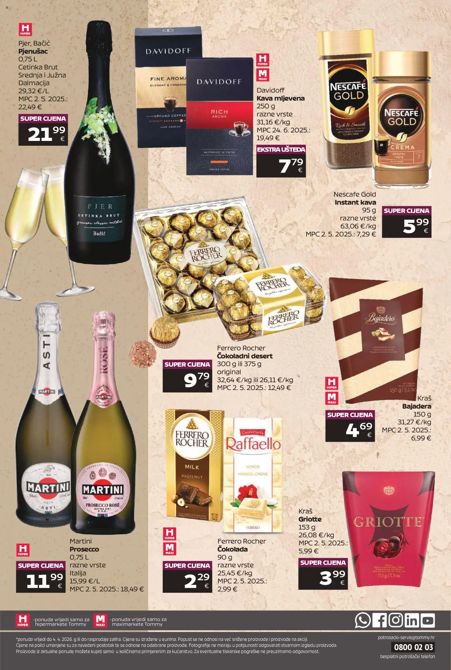 Tommy katalog | vrijedi od 09.03.2026 | Stranica: 24 | Proizvodi: Nescafe, Čokolada, Telefon, Raffaello