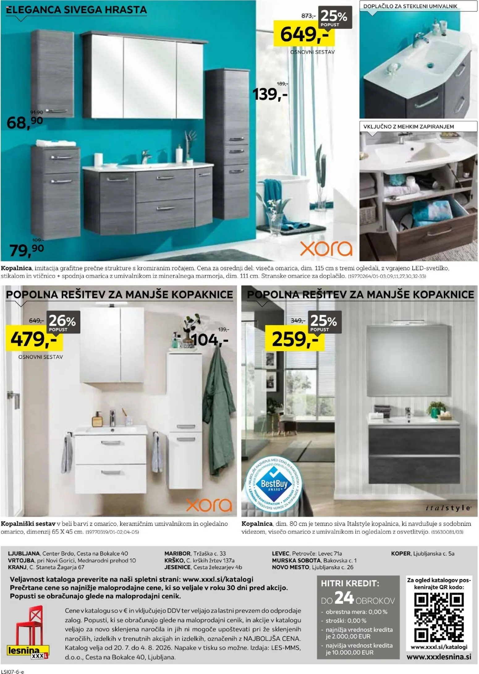 Novi XXXL Lesnina katalog ponudbe – veljaven od 20.07.2026 | Stran: 12 | Izdelki: Umivalnik, Omarica