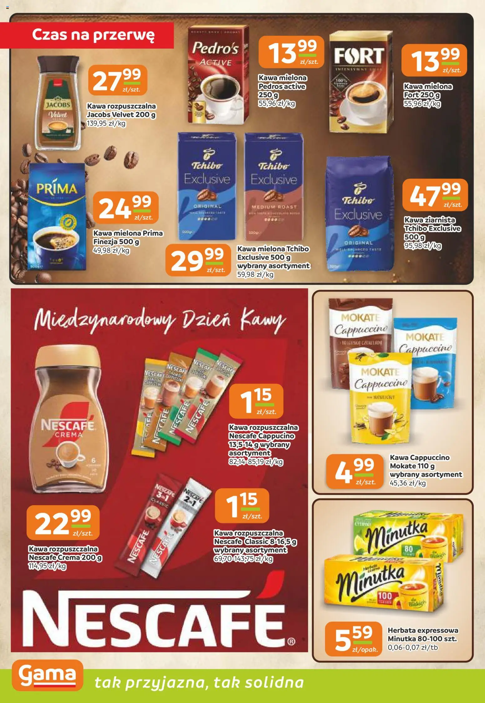 Gama gazetka od 24.09.2026 | Strona: 6 | Produkty: Kawa cappuccino, Kawa mielona Prima, Tchibo, Herbata