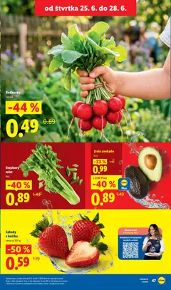 Lidl leták platný od 22.06.2026 | Strana: 57 | Produkty: Jahody, Avokádo, Zeler