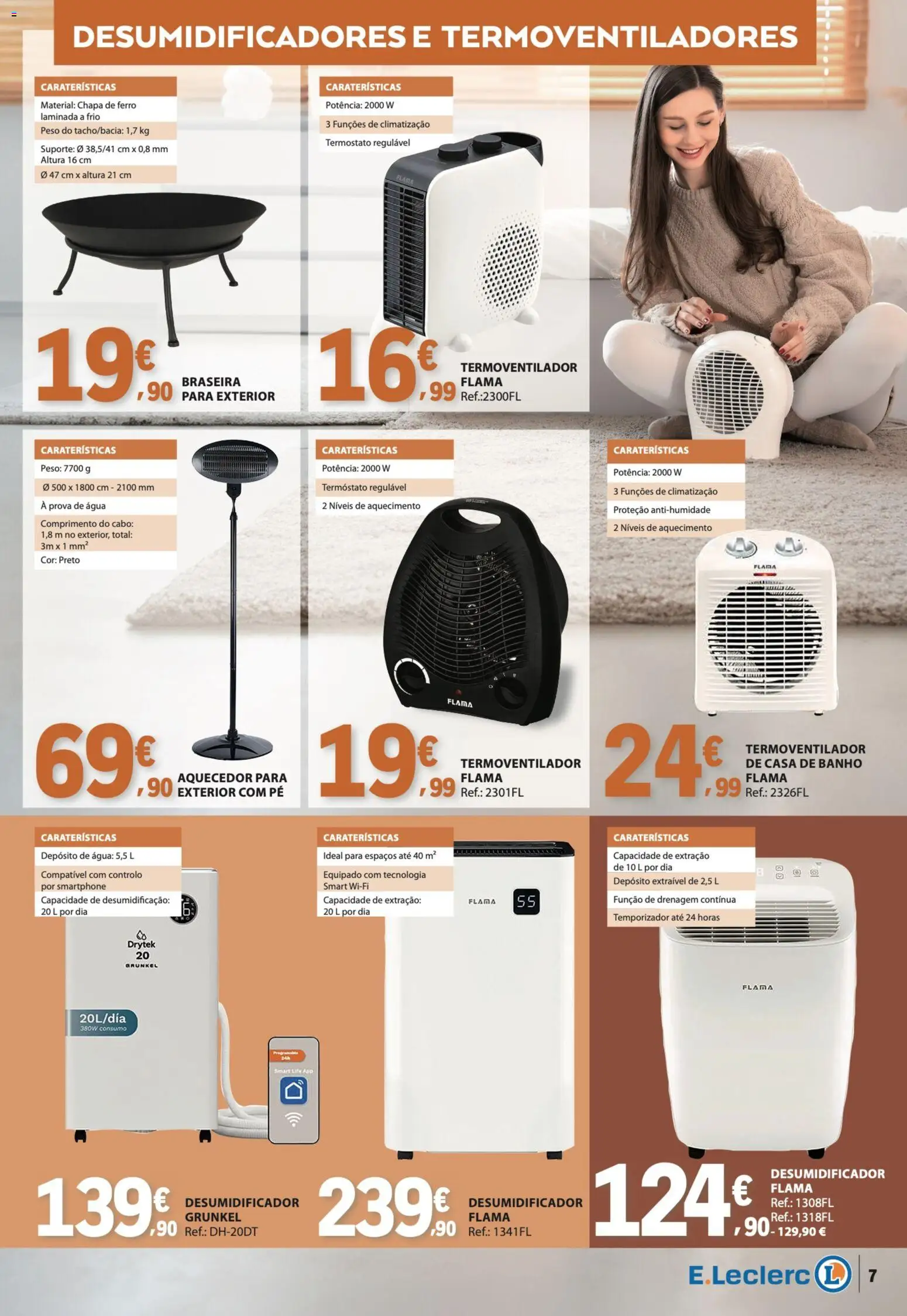 E.Leclerc folheto Especial Aquecimento │ válido de 13/10/2026 | Página: 7 | Produtos: Agua, Smartphone, Cabo, Casa de banho