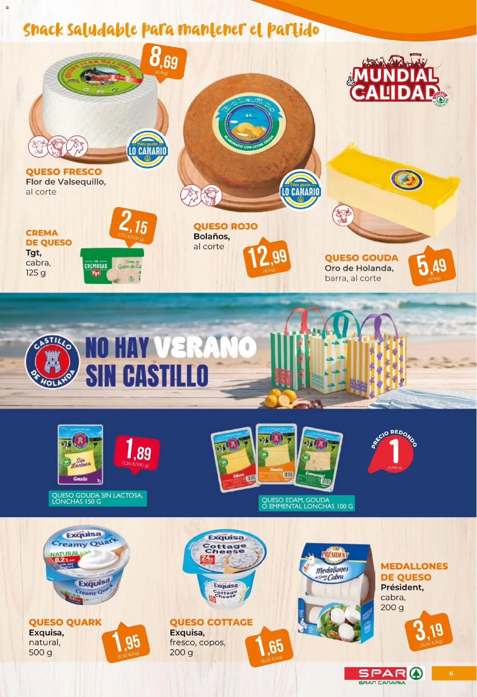 Spar folleto │ válido desde el 12.06.2026 | Página: 6 | Productos: Medallones, Queso, Queso fresco, Crema