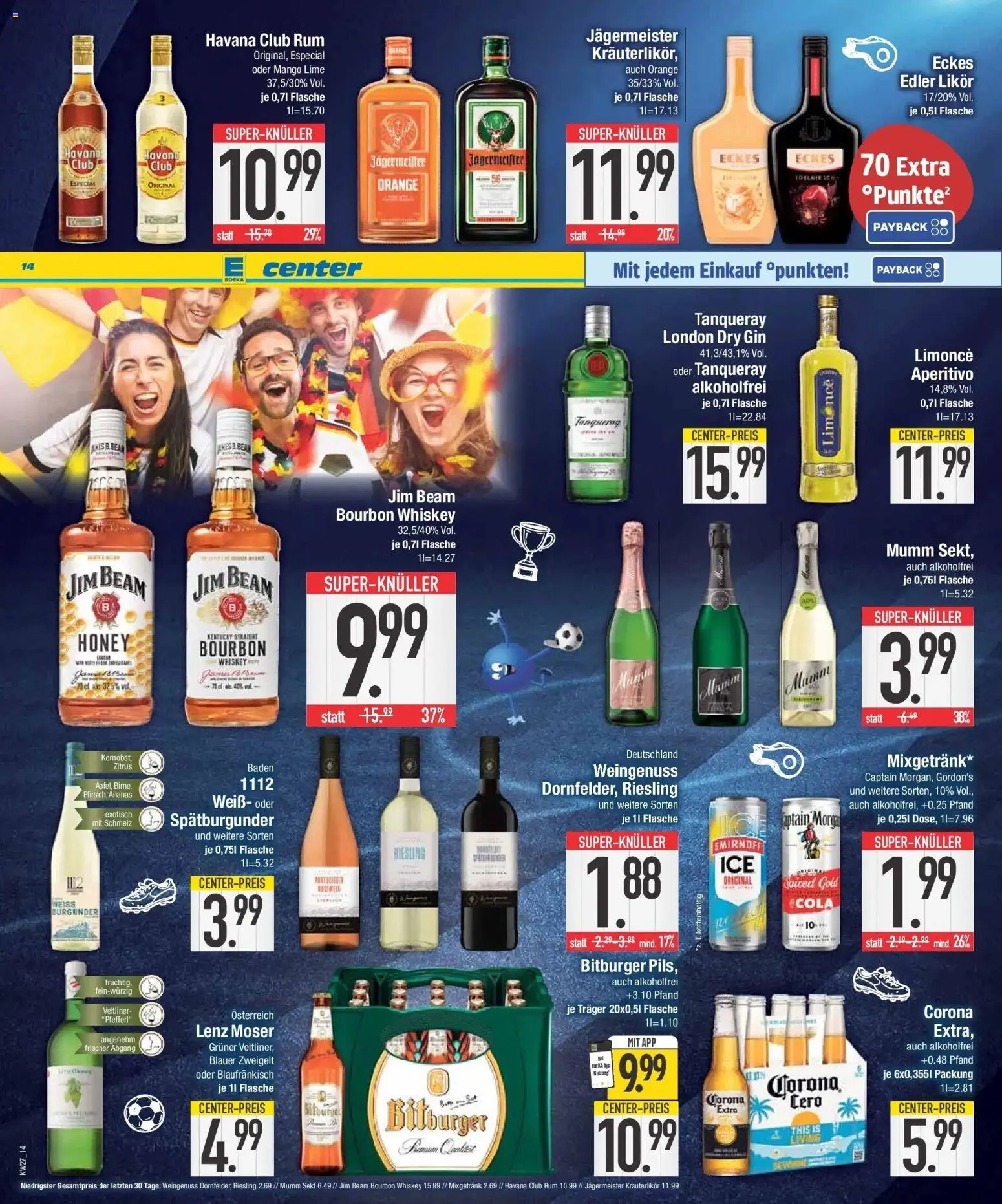 Edeka - EDEKA: Wochenangebote (ab 28.06.2026) » Angebote Online | Seite: 14 | Produkte: Mumm sekt, Jägermeister, Mango, Bourbon