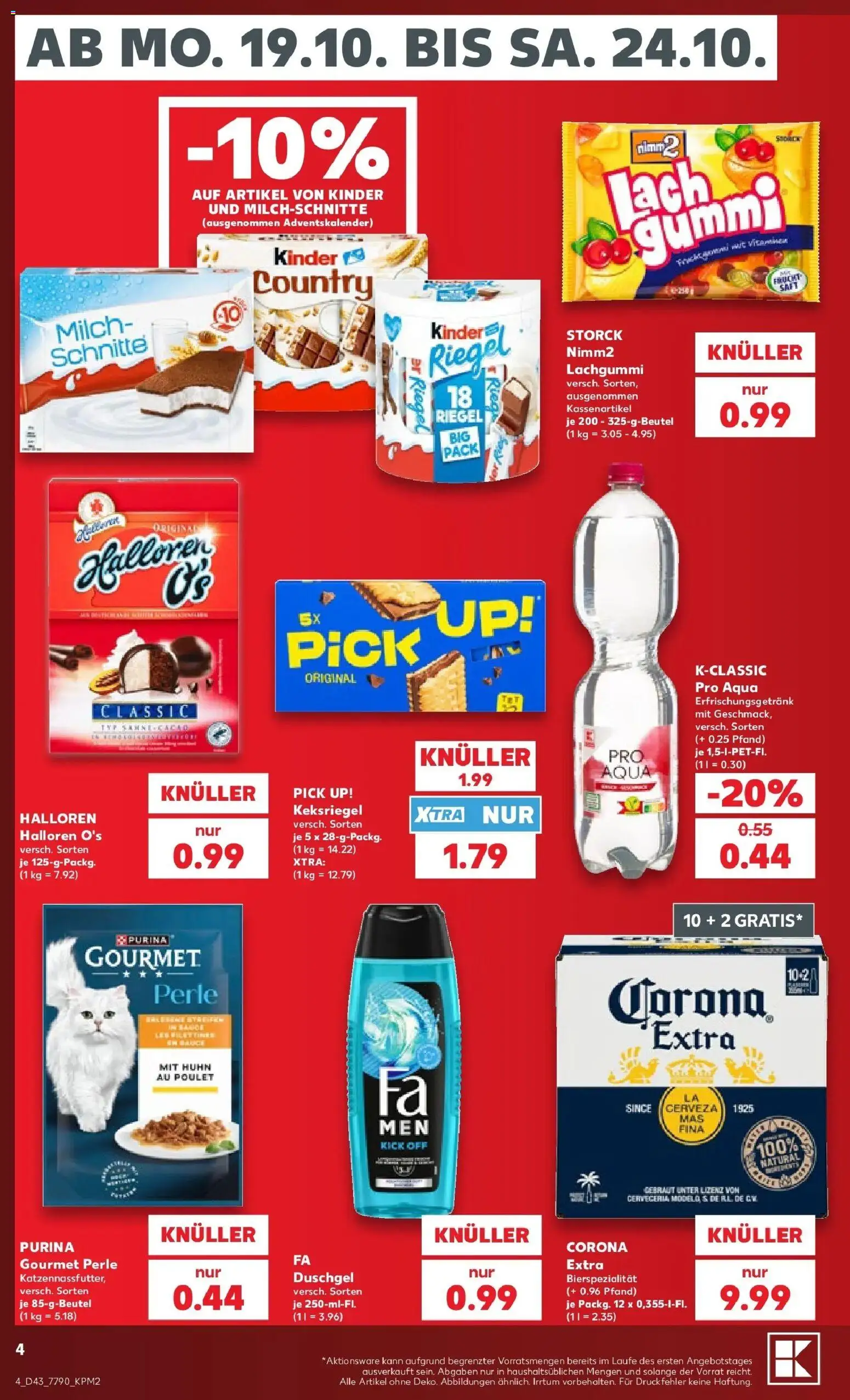 Prospekt Kaufland ab 19.10.2026 » Angebote Online zum Blättern | Seite: 8 | Produkte: Milch, Duschgel, Kinder country