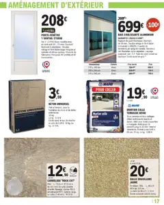Brico E.Leclerc - Prévisualisation de Brico E.Leclerc catalogue valide à partir de 26.05.2026 | Page: 17 | Produits: Sac, Baie coulissante, Mortier, Colle