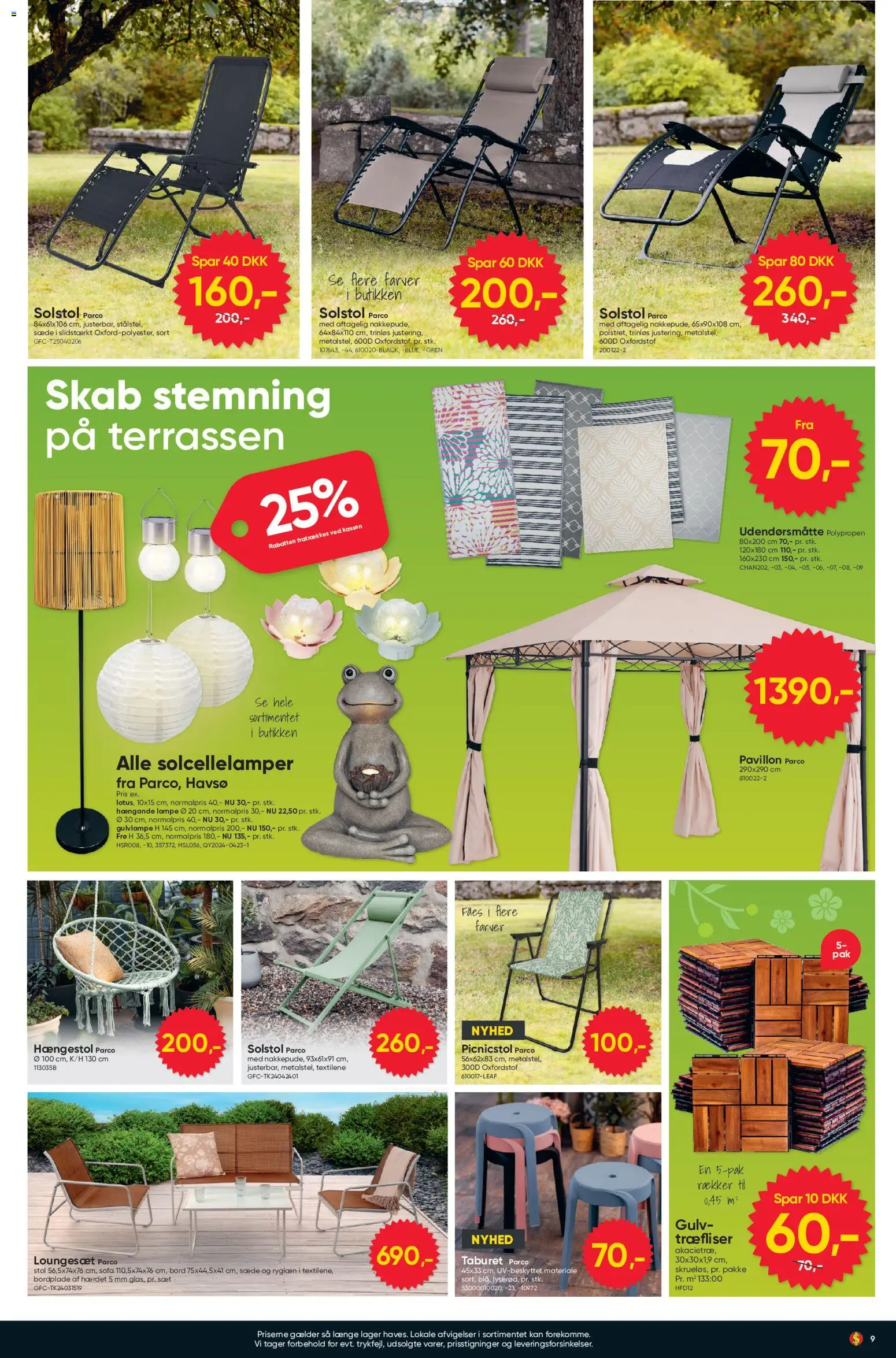 Bigdollar tilbudsavis – gyldig fra 15.05.2026 | Side: 9 | Produkter: Bord, Skab, Lampe, Loungesæt