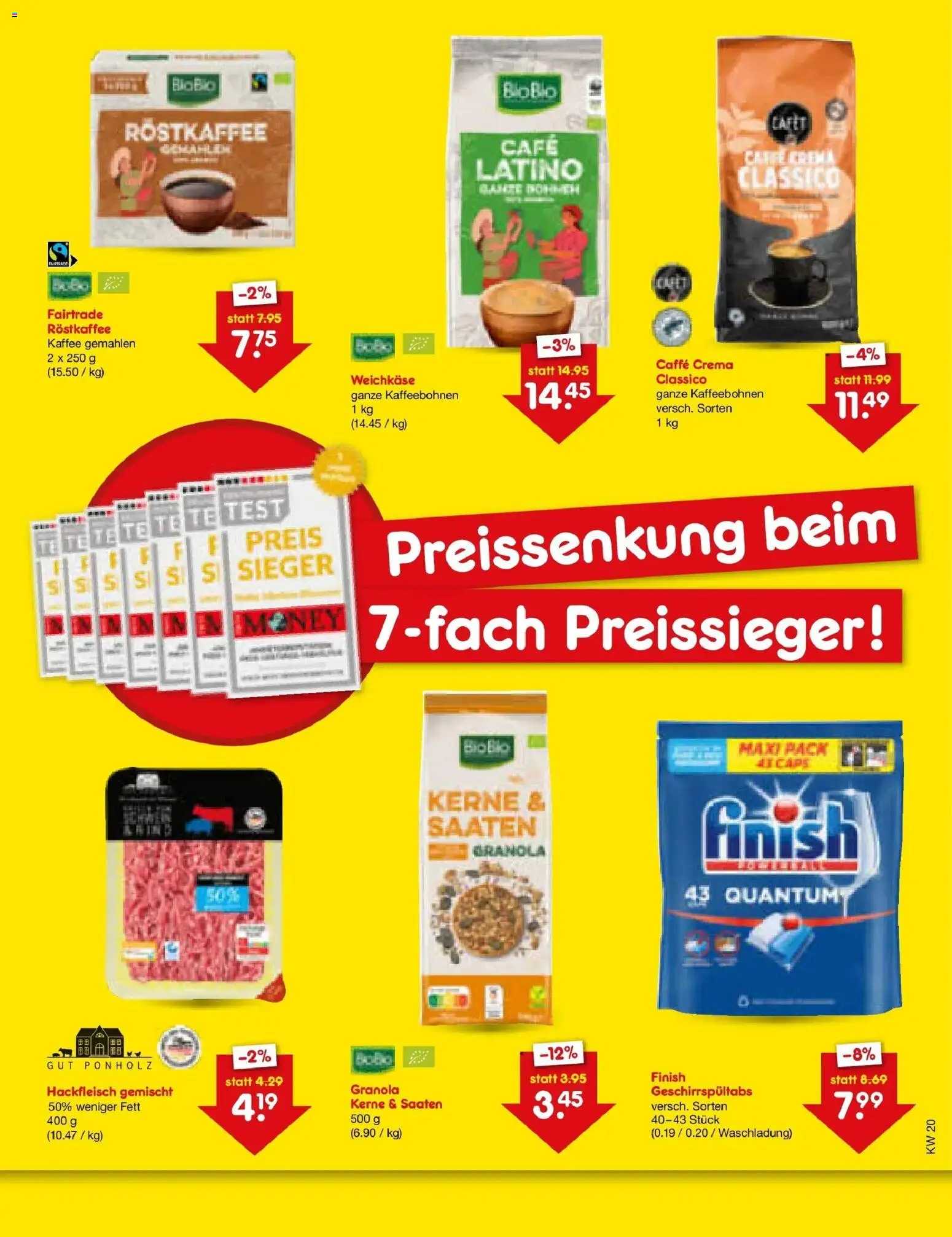 Netto Marken-Discount Prospekt Lahr-Langenwinkel – gültig ab 08.06.2026 | Seite: 7 | Produkte: Kaffee, Finish, Hackfleisch