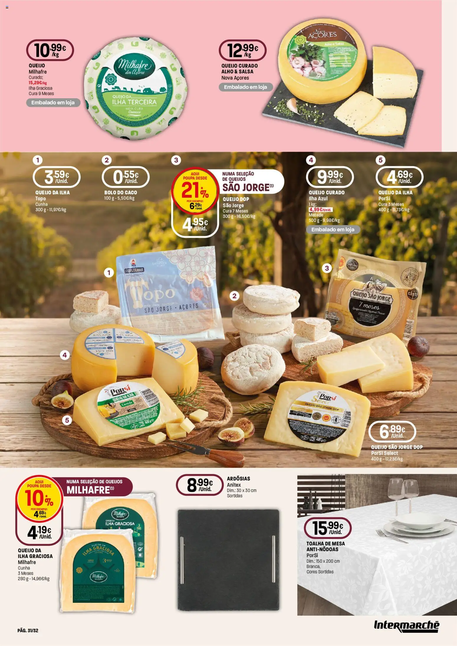 Intermarché folheto Especial Vinhos Super │ válido de 10/09/2026 | Página: 31 | Produtos: Salsa, Bolo, Queijo curado, Alho