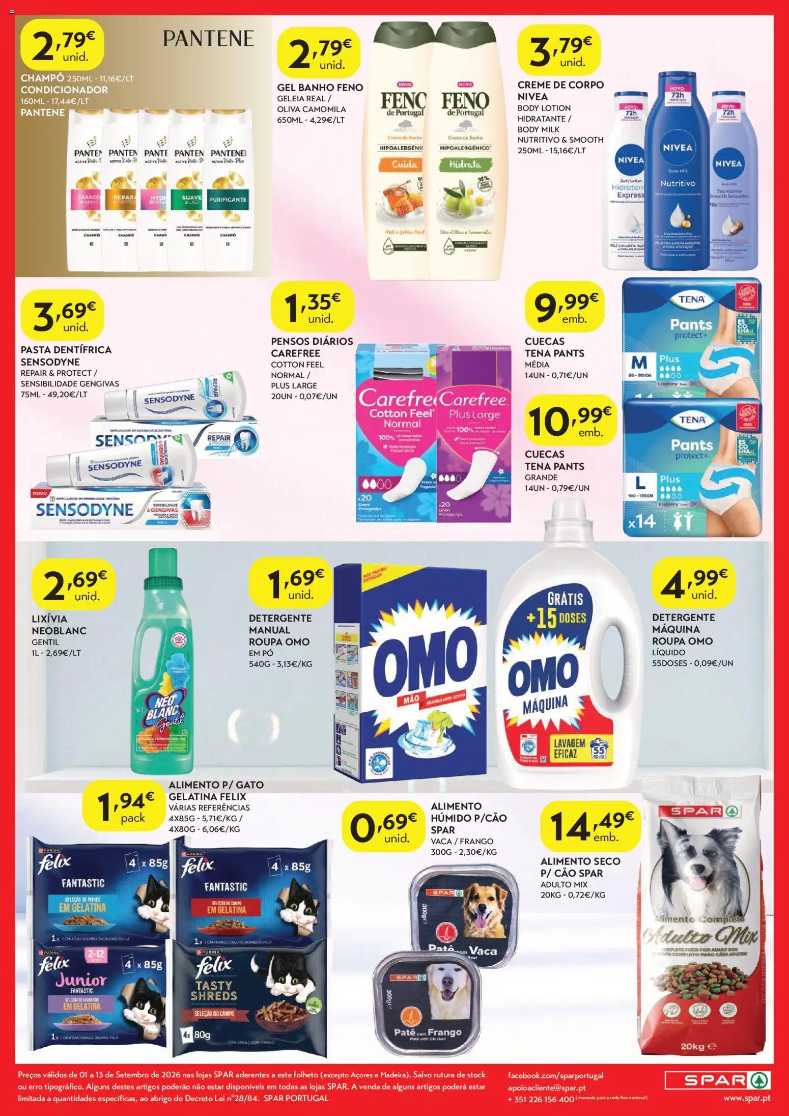 Spar - folheto │ válido de 01/09/2026 | Página: 8 | Produtos: Gelatina, Pó, Pato, Cuecas