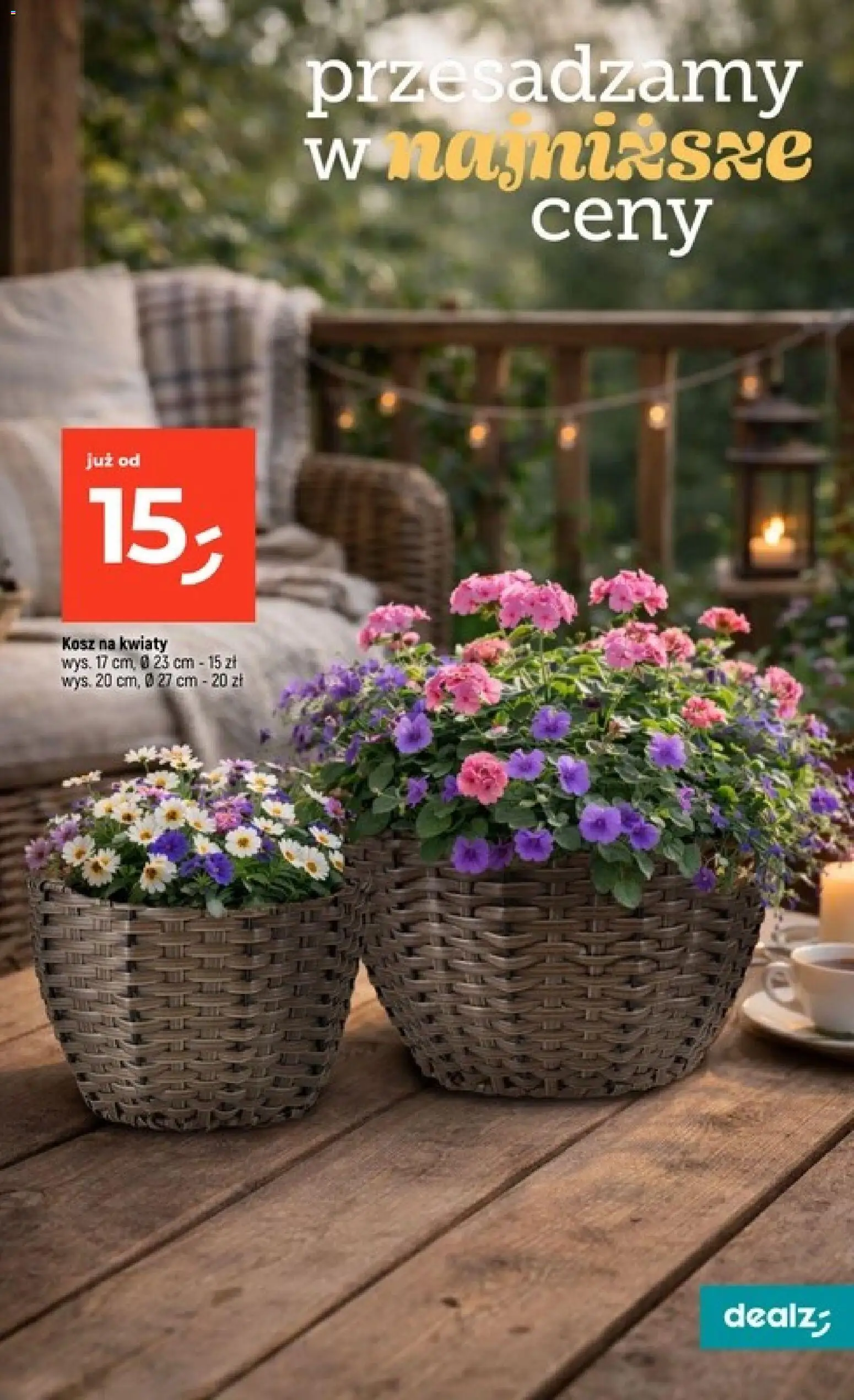 Dealz gazetka od 07.05.2026 | Strona: 37 | Produkty: Kosz, Kwiaty