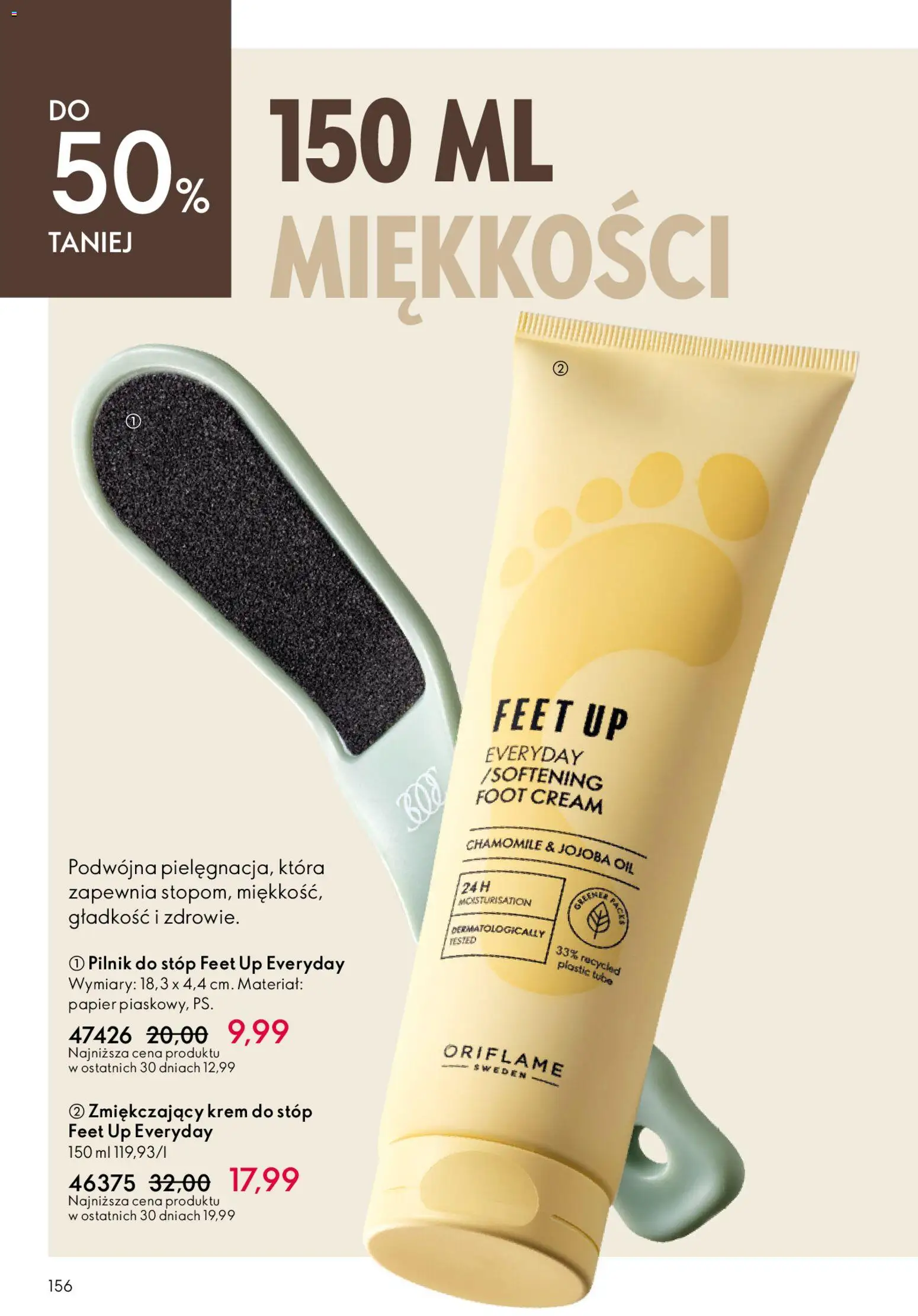 Oriflame Katalog 8 2026 od 27.05.2026 | Strona: 156 | Produkty: Krem, Krem do stóp