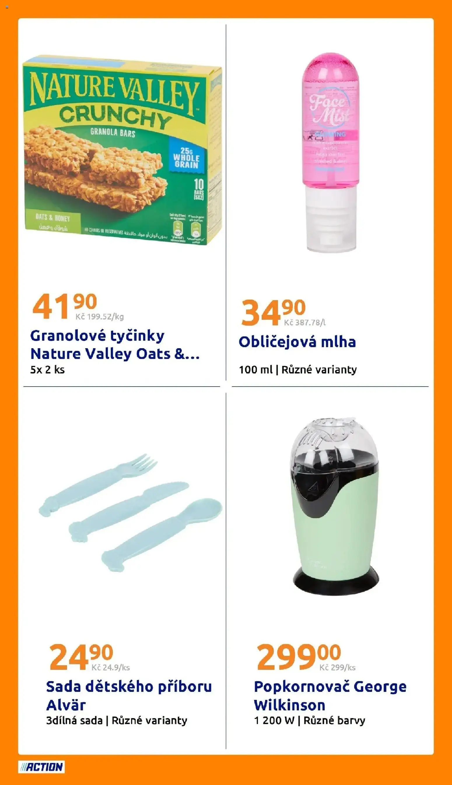 Action aktuální leták od 15.07.2026 | Strana: 27 | Produkty: Granola, Tyčinky, Popkornovač, Barvy