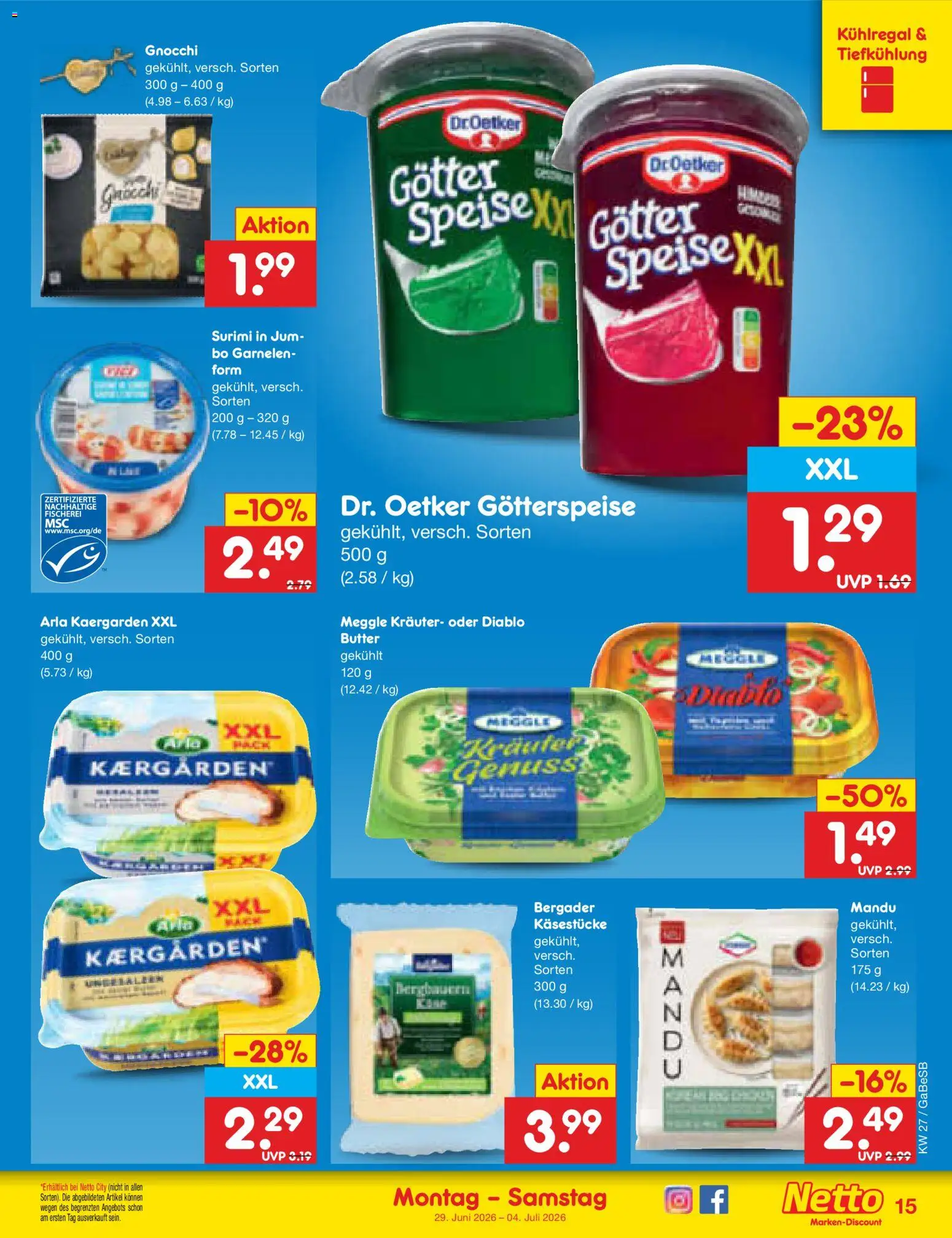 Netto Marken-Discount Prospekt – gültig ab 29.06.2026 | Seite: 21 | Produkte: Butter, Garnelen