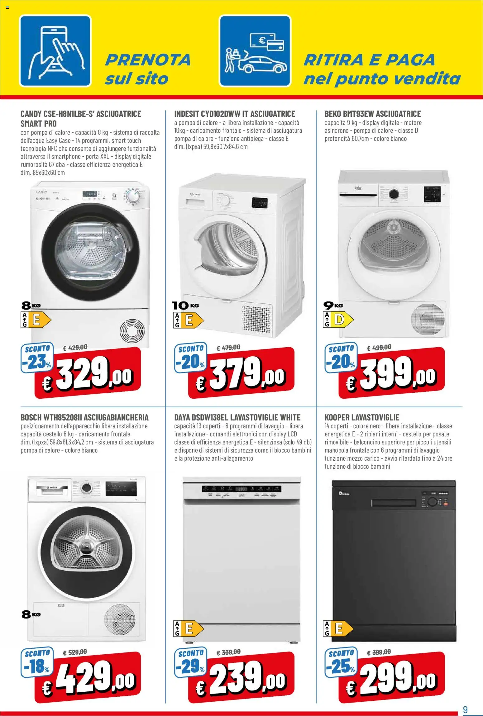 Volantino D Più del 01/10/2026 | Pagina: 9 | Prodotti: Posate, Porta, Lavastoviglie, Smartphone