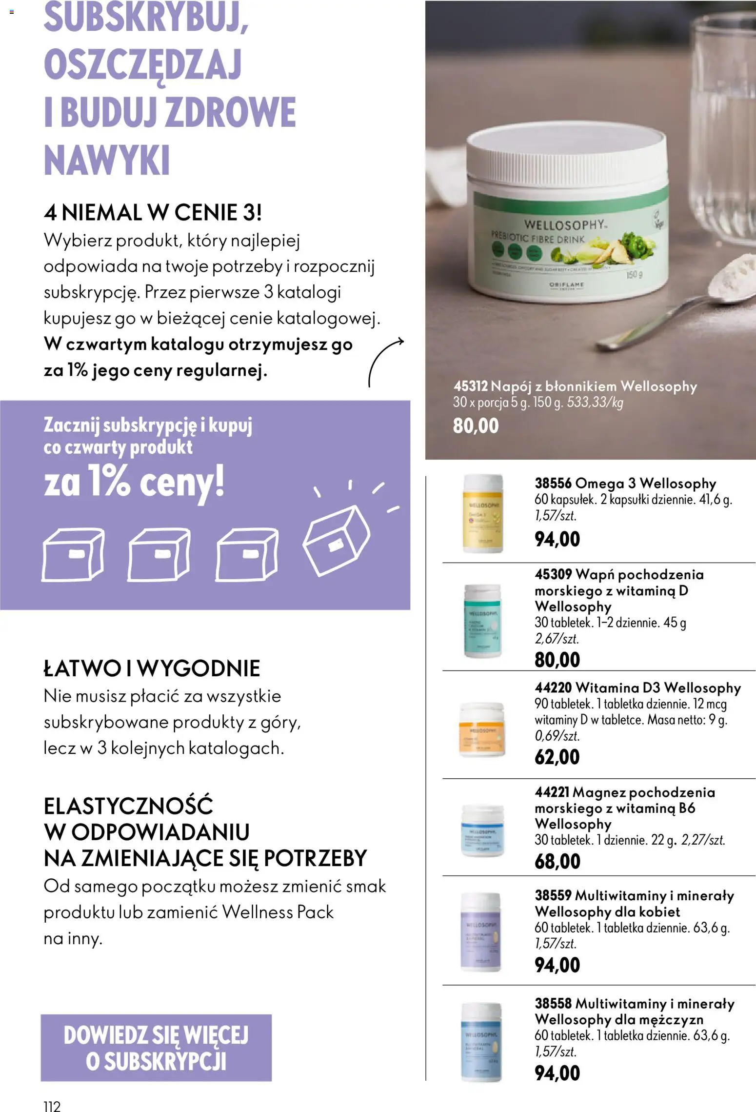 Oriflame Katalog 12 2026 od 19.08.2026 | Strona: 110 | Produkty: Kapsułki, Omega, Omega 3