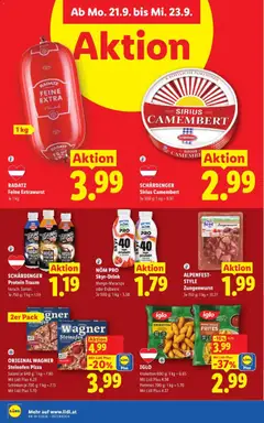 ORIGINAL WAGNER Steinofen Pizza, Steinofen Pizza ab 17.09.2026 gültig | Seite: 41 | Produkte: Mango, Salami, Schinken, Pizza