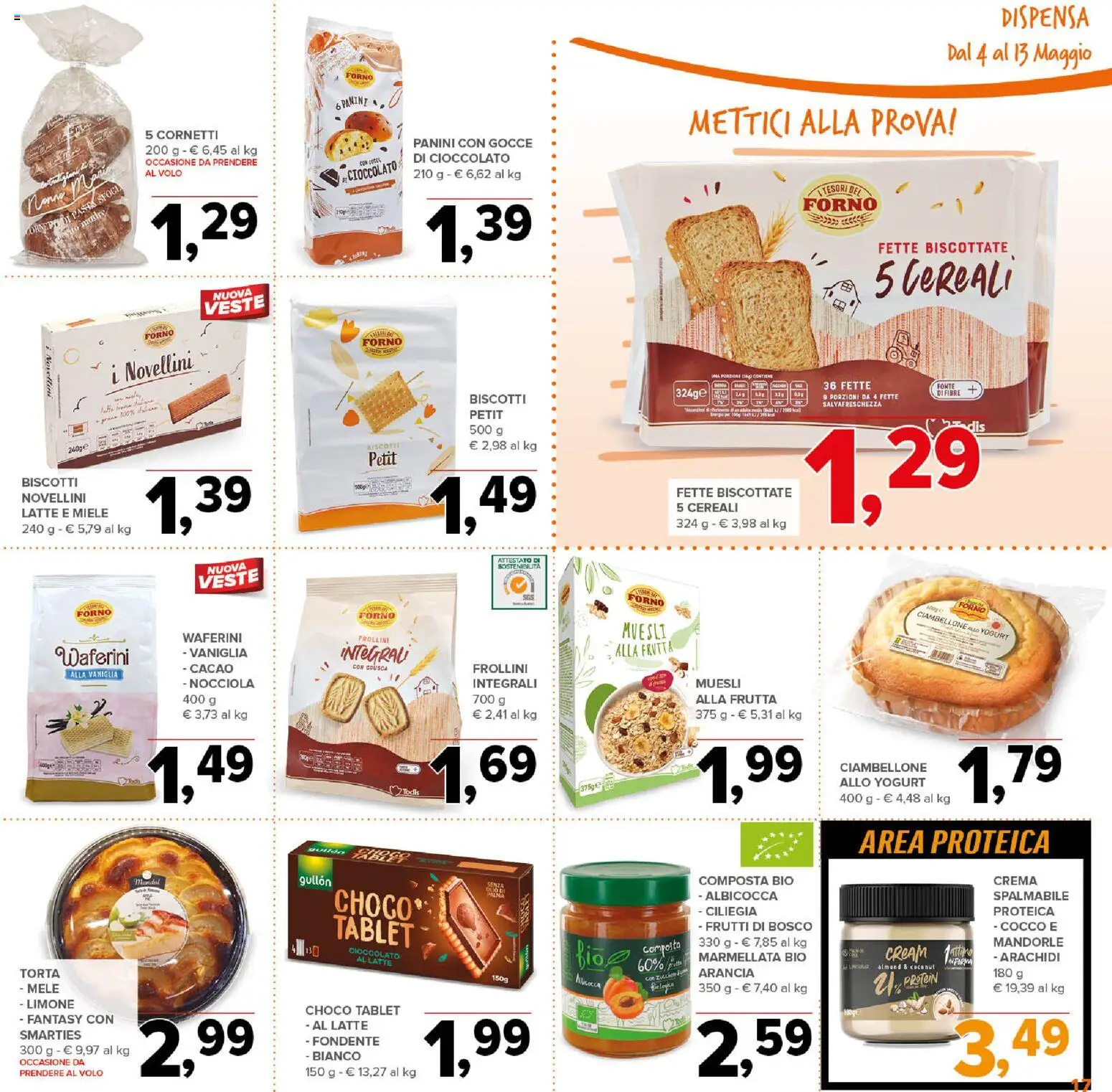 Volantino Todis del 04.05.2026 | Pagina: 17 | Prodotti: Limone, Tablet, Cocco, Arachidi