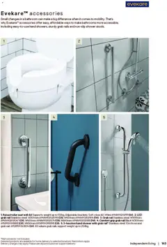Preview of B&Q - Bathrooms valid from 16.12.2025 | Page: 163 | Products: Toilet, Shower, Rails, Weight